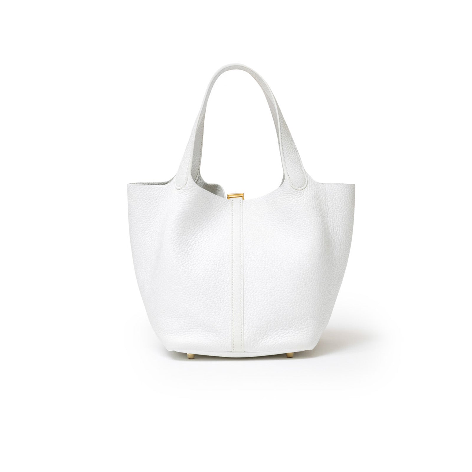 Hermès Picotin 22 New White Clemence Leather Hardware - Back
