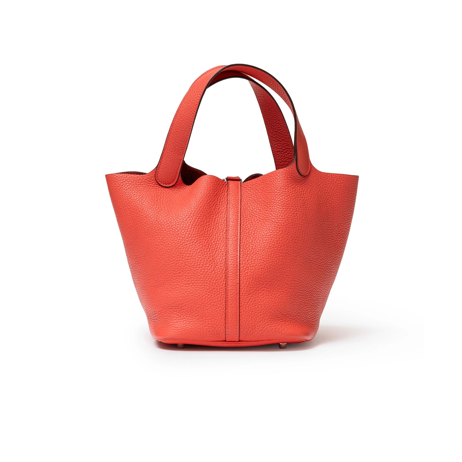 Hermès Picotin 22 Rose Jaipur Clemence Palladium Hardware - Back