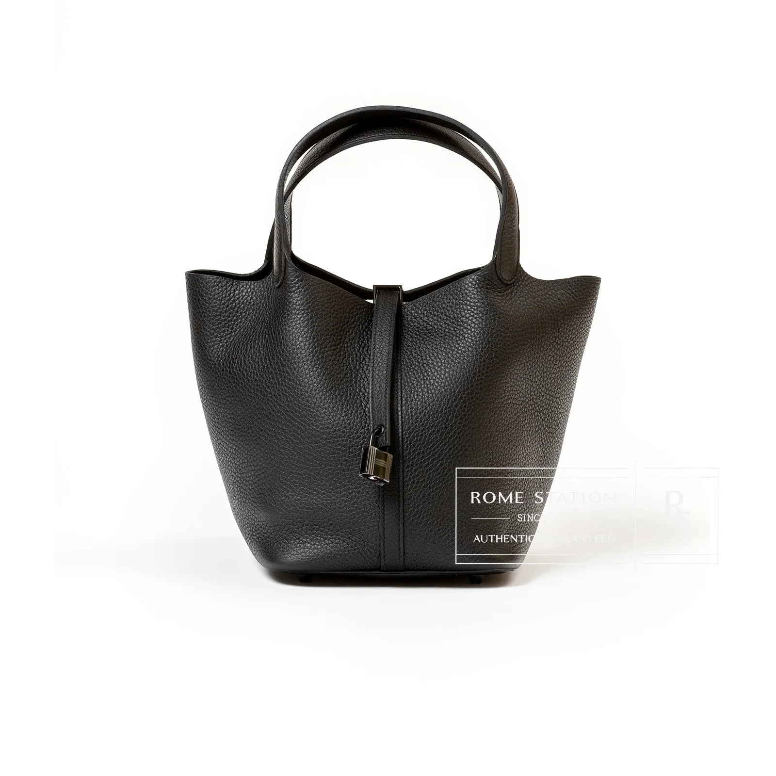 Hermès Picotin 22 So Black Clemence Black Hardware