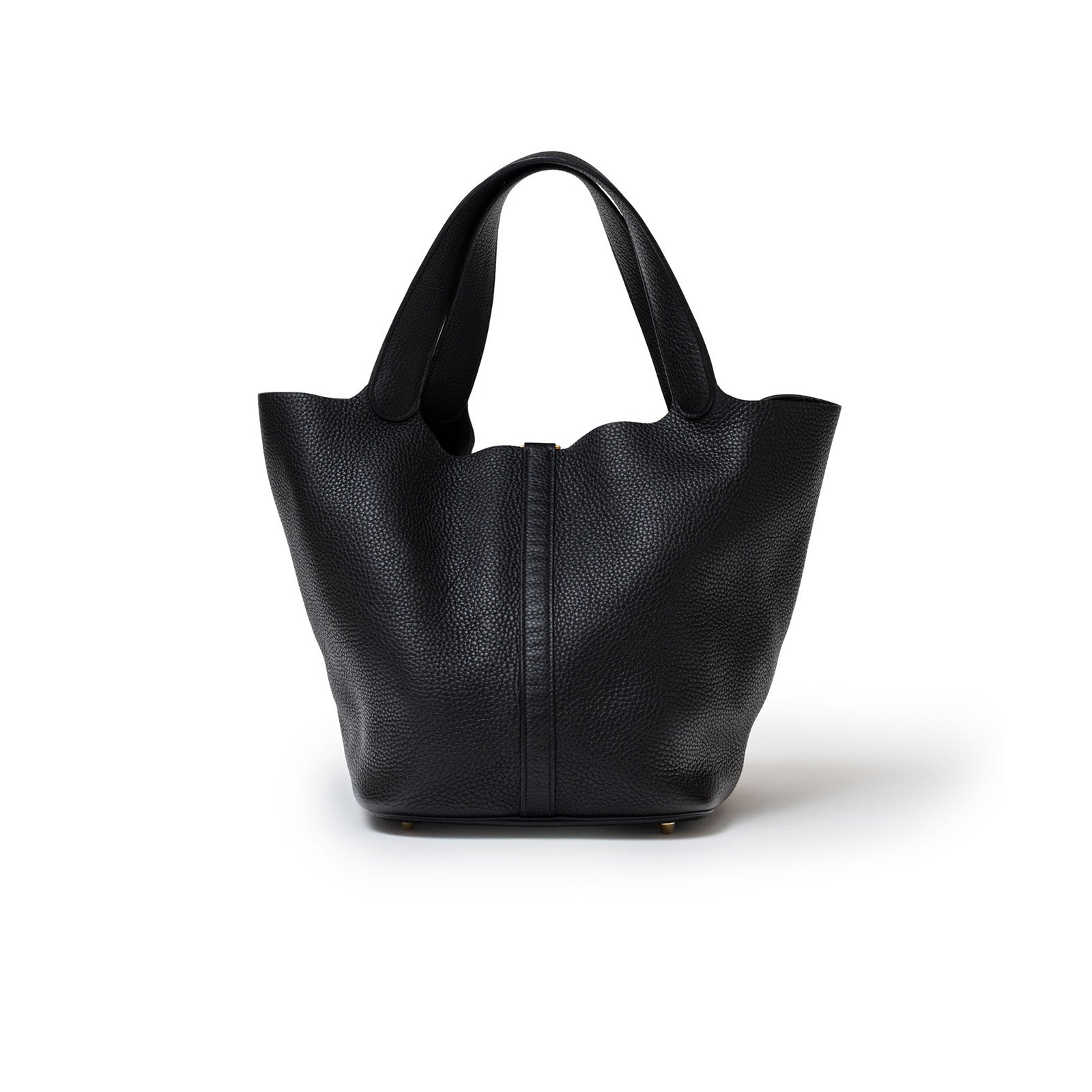 Hermès Picotin 26 Black Clemence Gold Hardware - Back