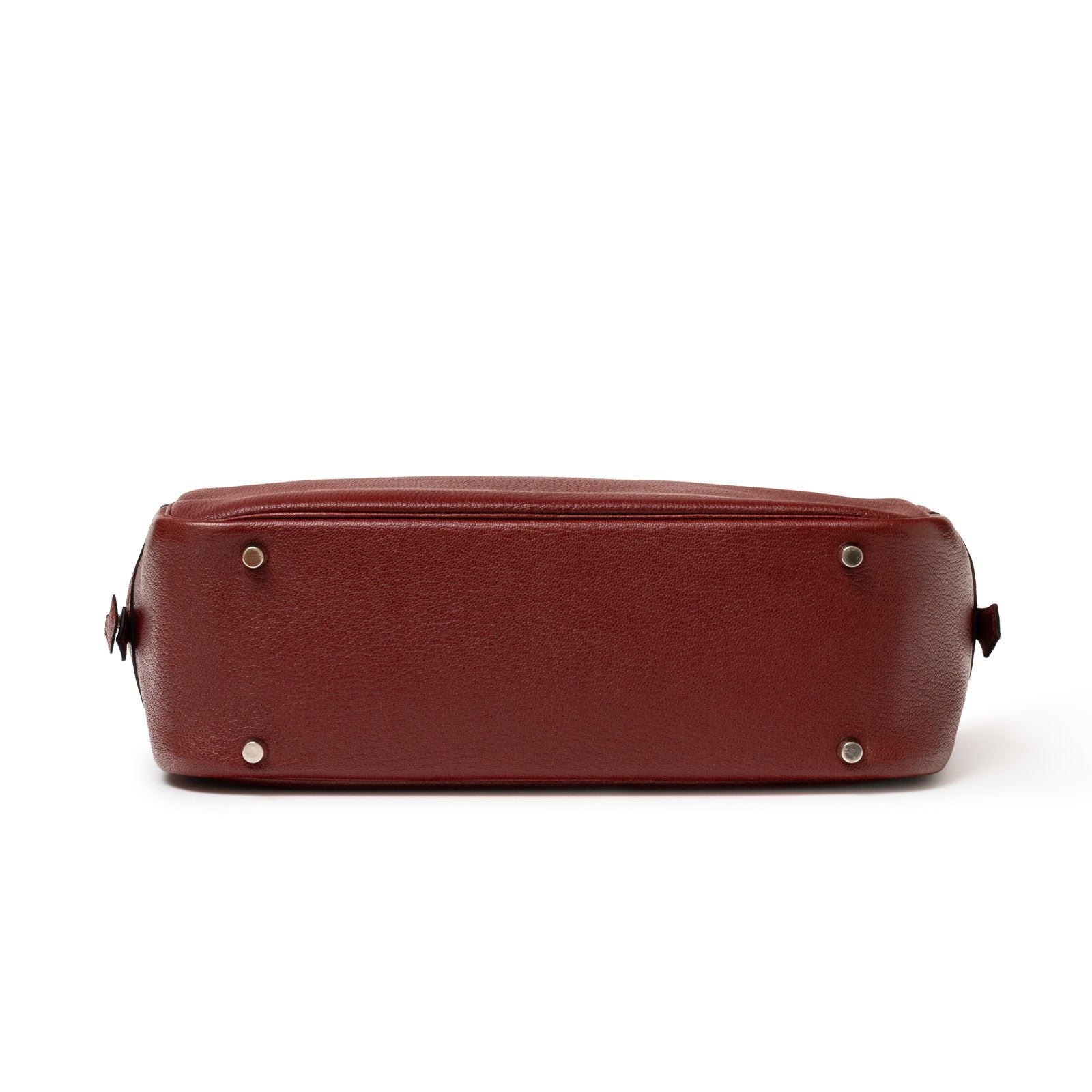 Hermès Plume 32 Rouge H Chevre Palladium Hardware