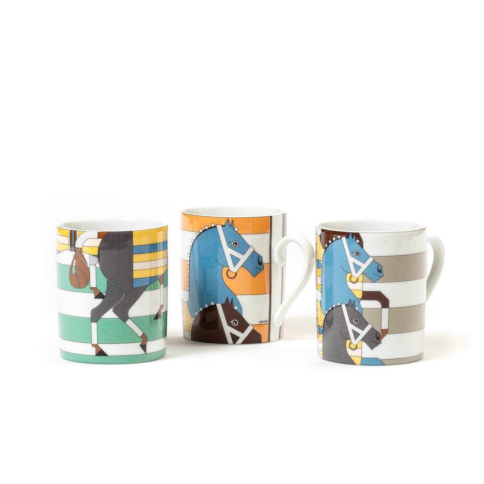 Hermès Rocabar 3 Mug Set – Set of Three Porcelain Mugs Hermès Rocabar 3 Mug Set – Set of Three Porcelain Mugs