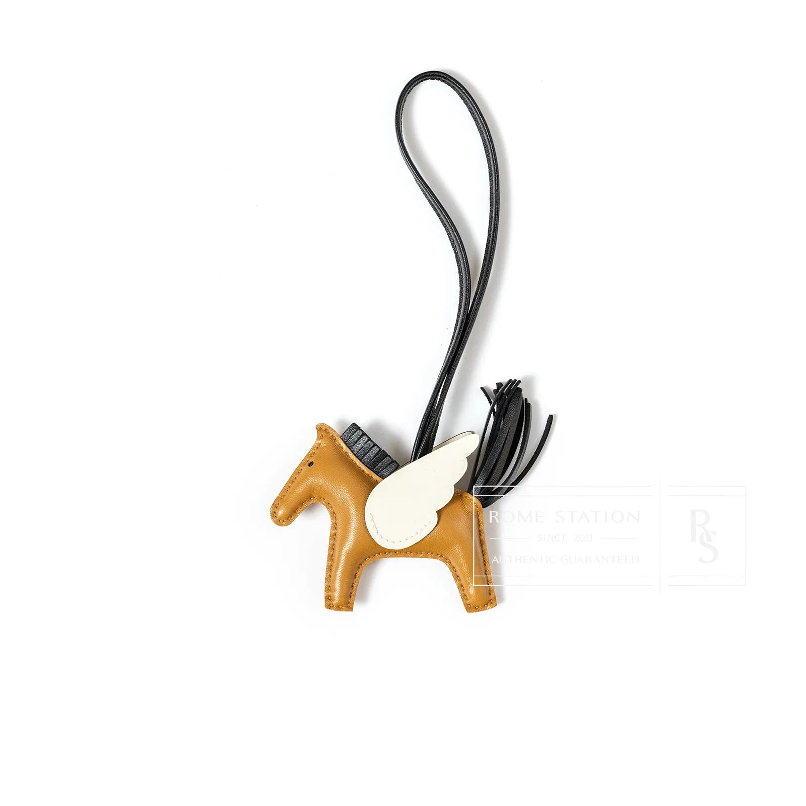 Hermès Rodeo Pegase PM Sesame/Craie/Black