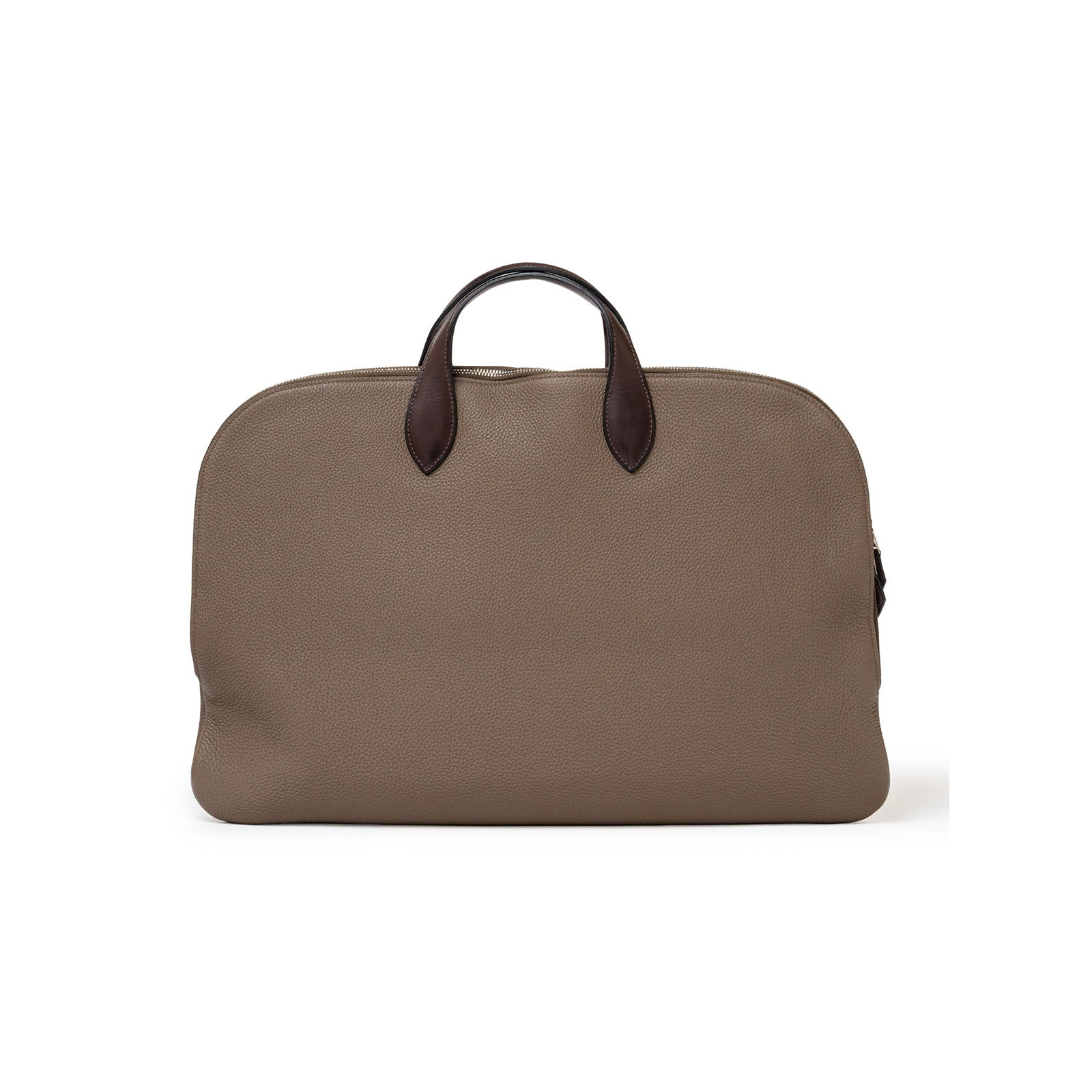 Hermès Victoria Business Bag Etoupe Togo/Toile - Back