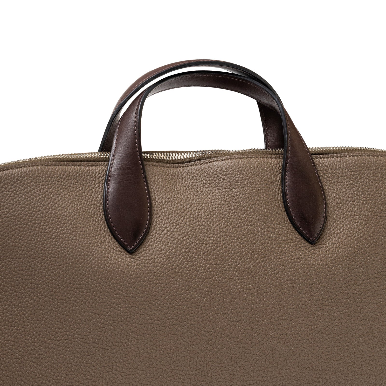 Hermès Victoria Business Bag Etoupe Togo/Toile - Close Up