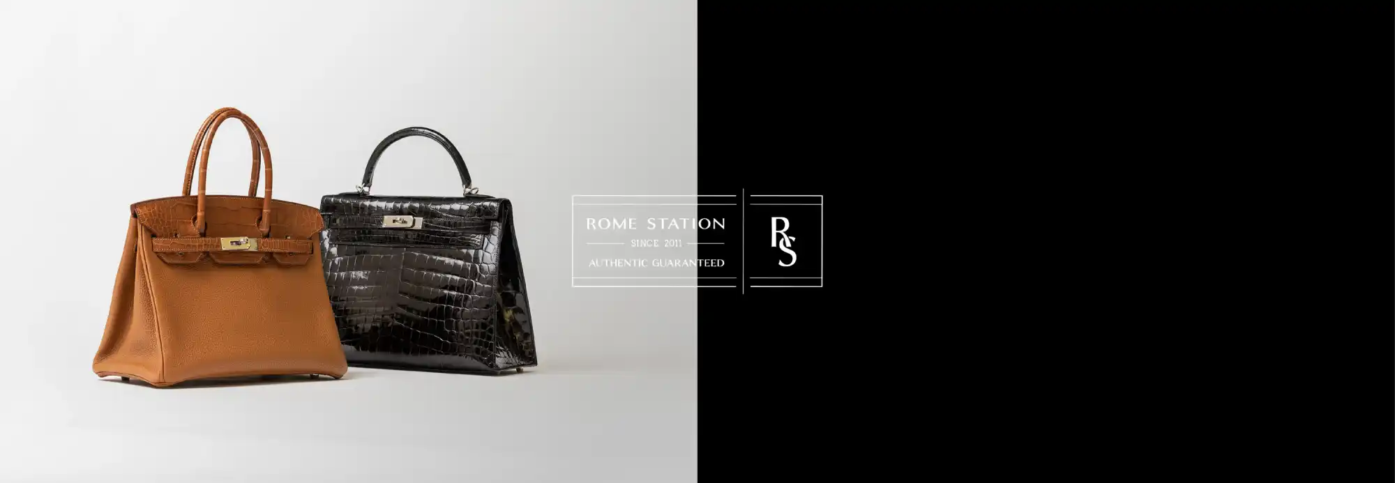 Two luxury handbags.