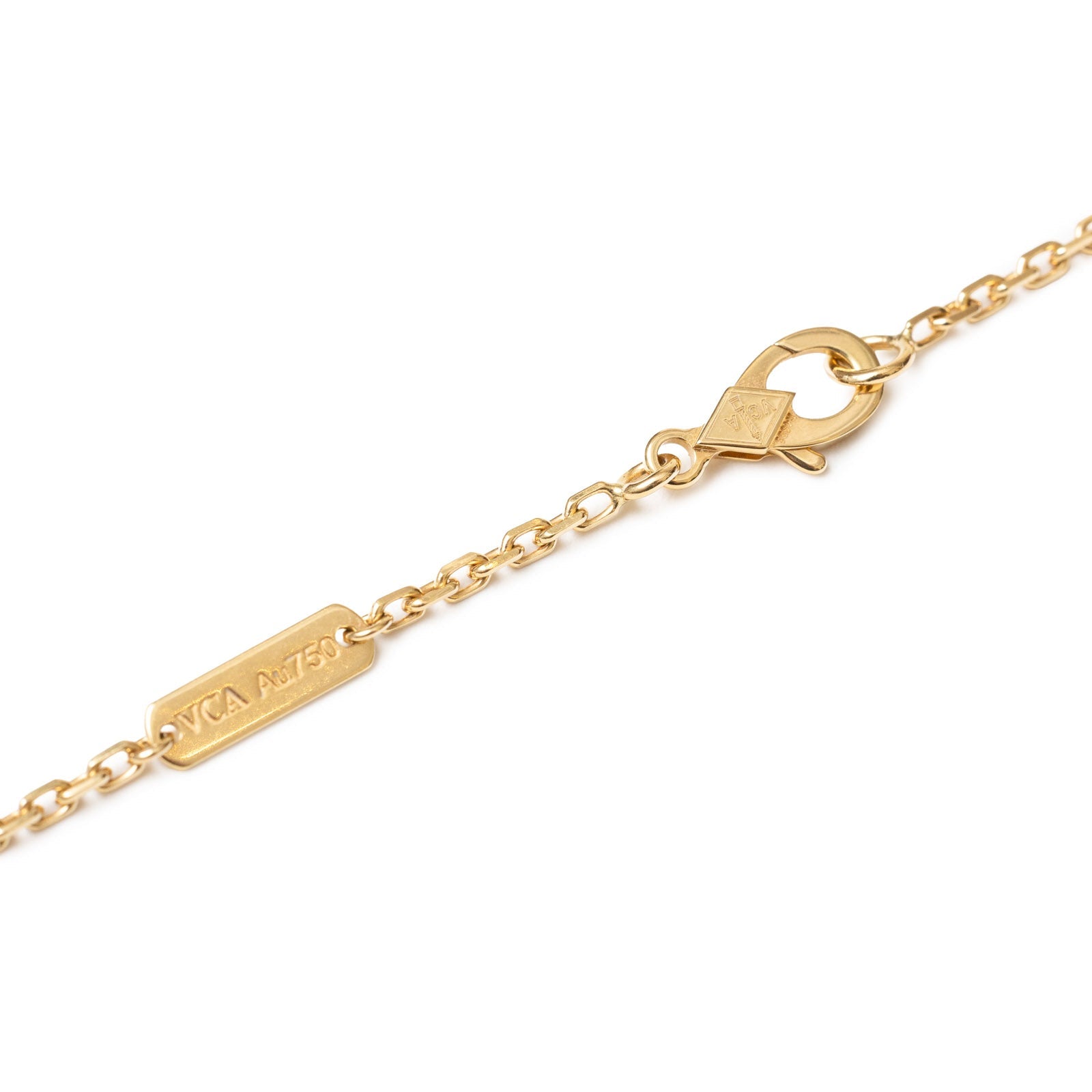 Van Cleef & Arpels Magic Alhambra 1 Motif Long Necklace Onyx 18K Yellow Gold