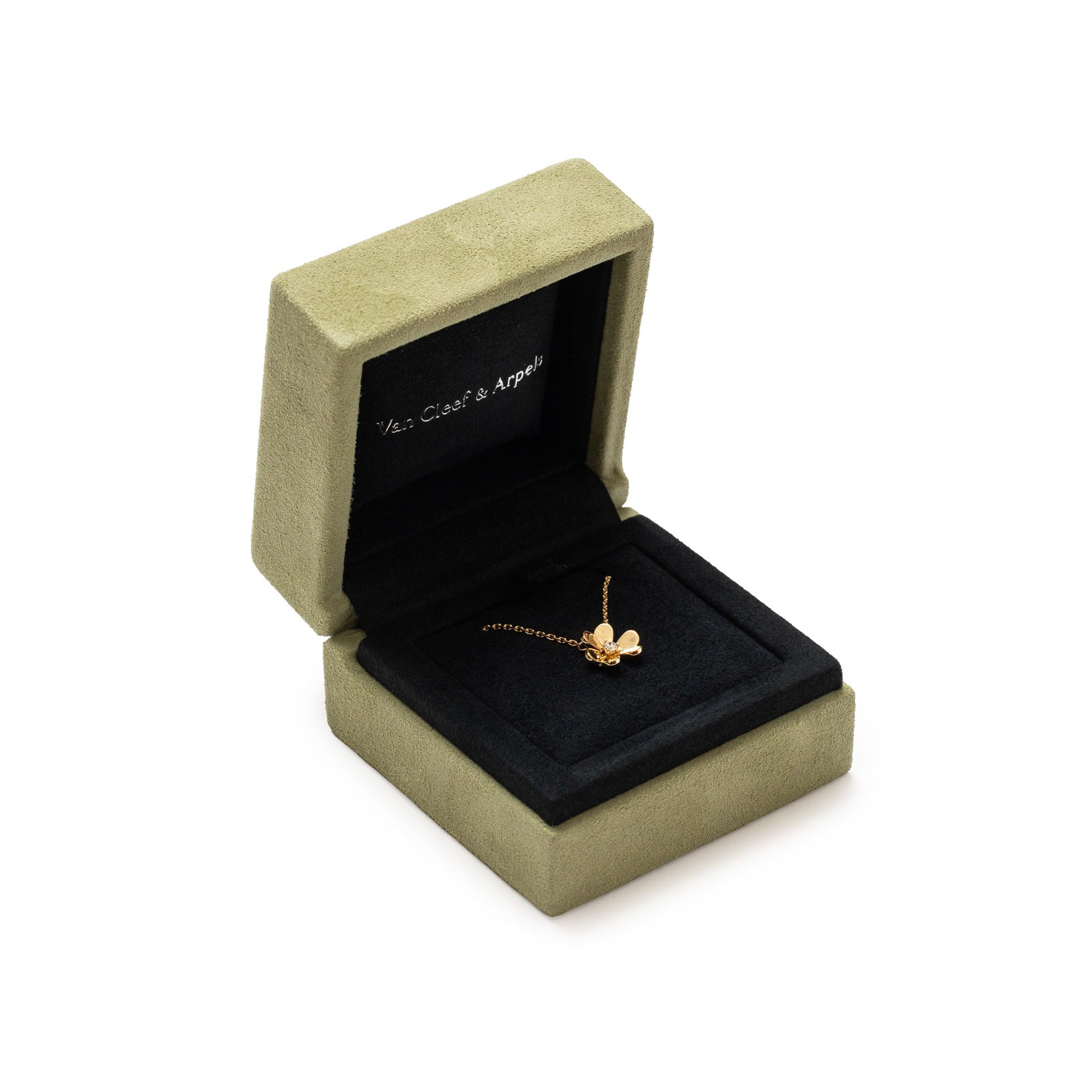 Van Cleef & Arpels Mini Model Frivole Pendant 18K Yellow Gold with Diamond