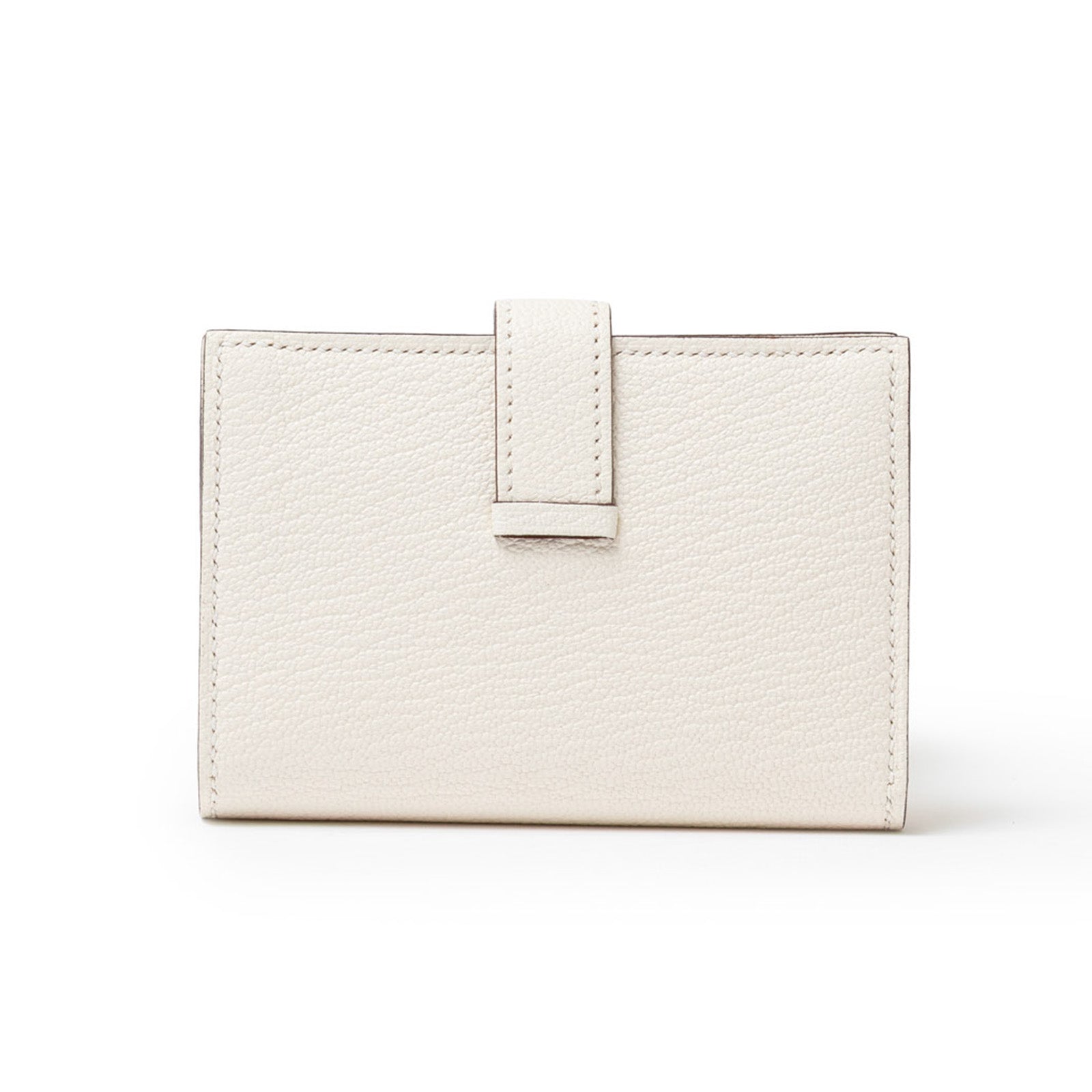 Hermès Mini Bearn Wallet Nata Chevre Mysore Gold Hardware - Back