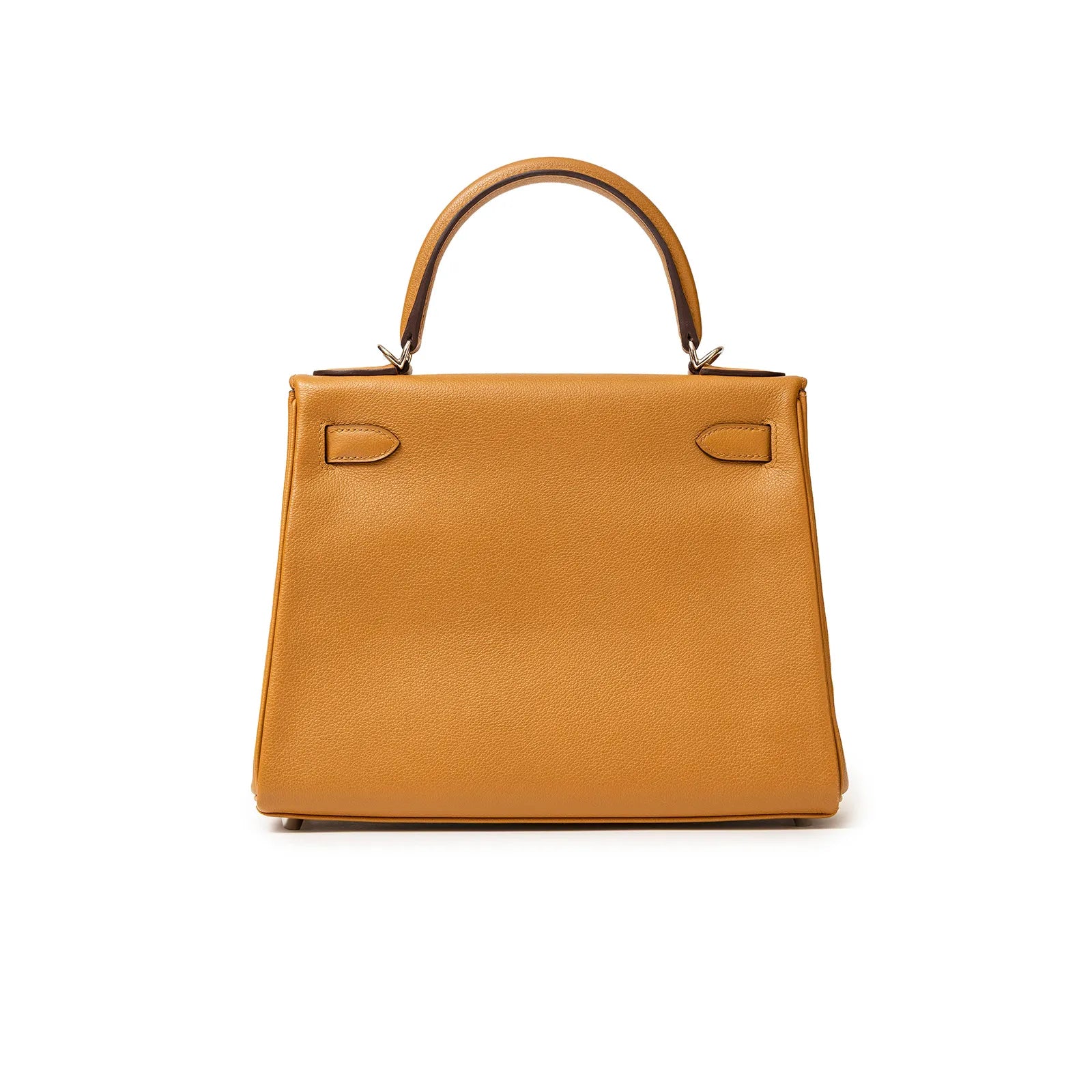 Hermès Kelly Retourne 28 Caramel/Rose D'Ete Evercolor Palladium Hardware