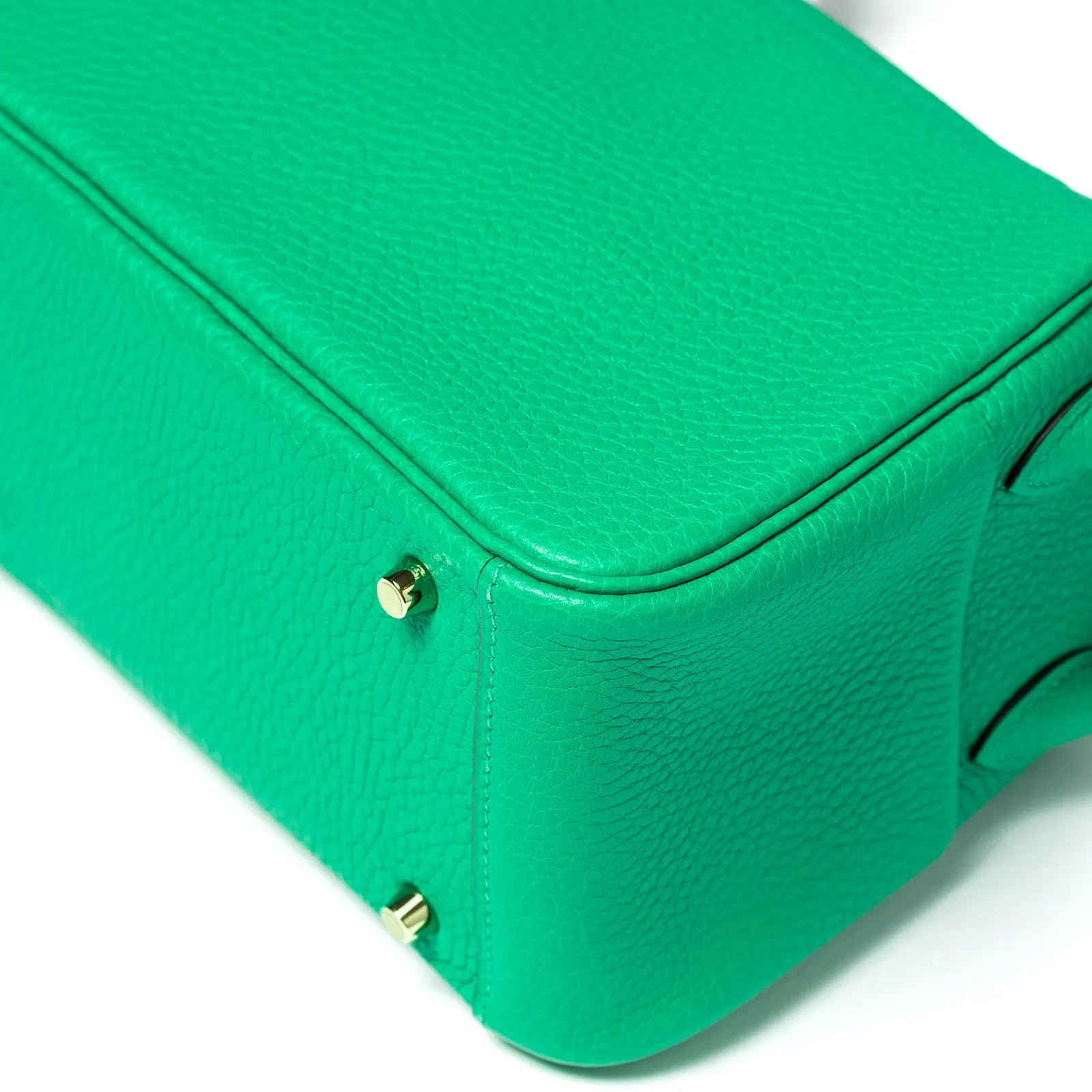 Hermès Mini Lindy I 6W Menthe Clemence Gold Hardware