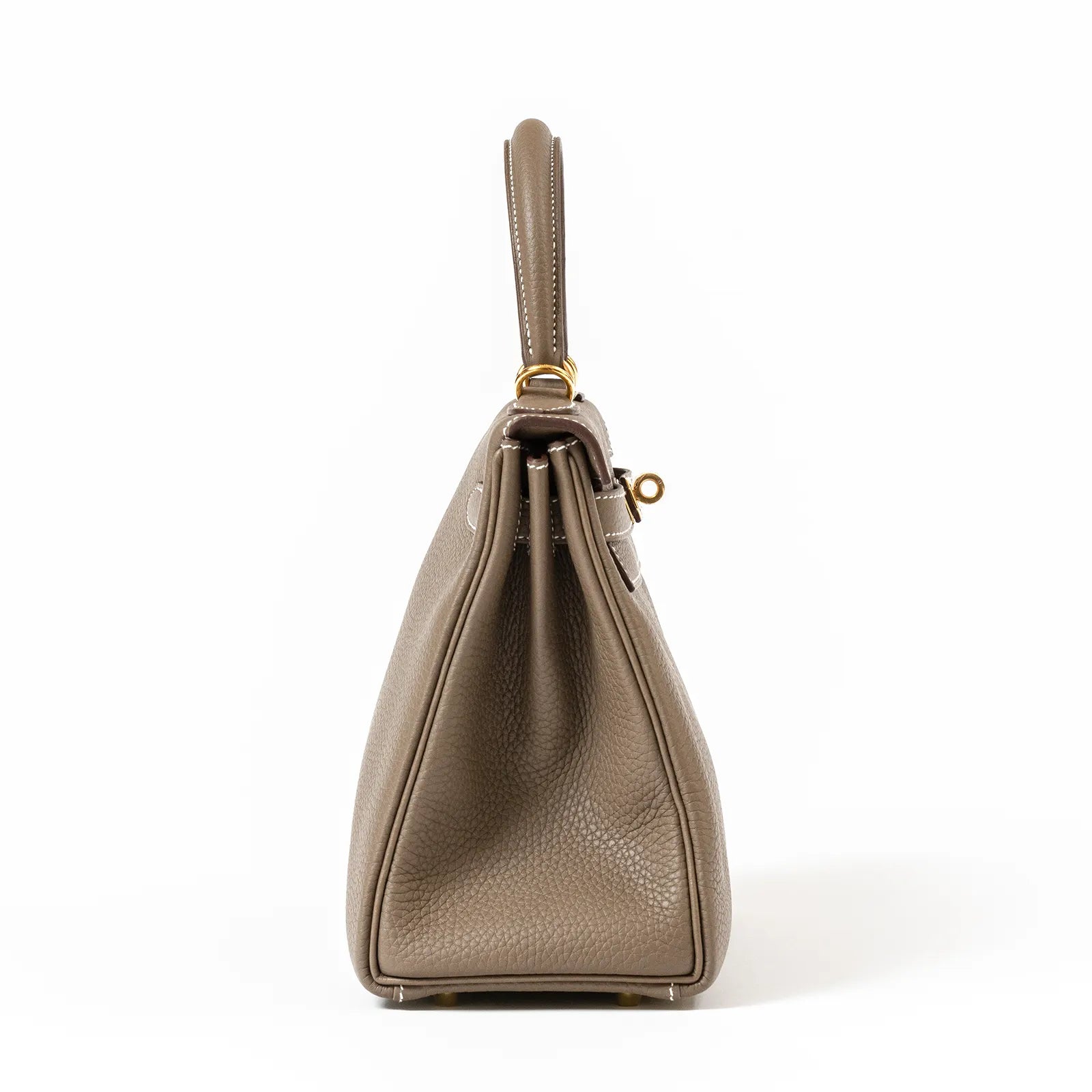 Hermès Kelly Retourne 28 Etoupe Togo Gold Hardware
