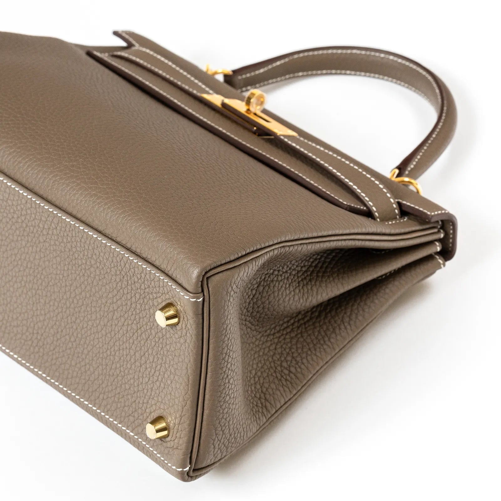 Hermès Kelly Retourne 28 Etoupe Togo Gold Hardware