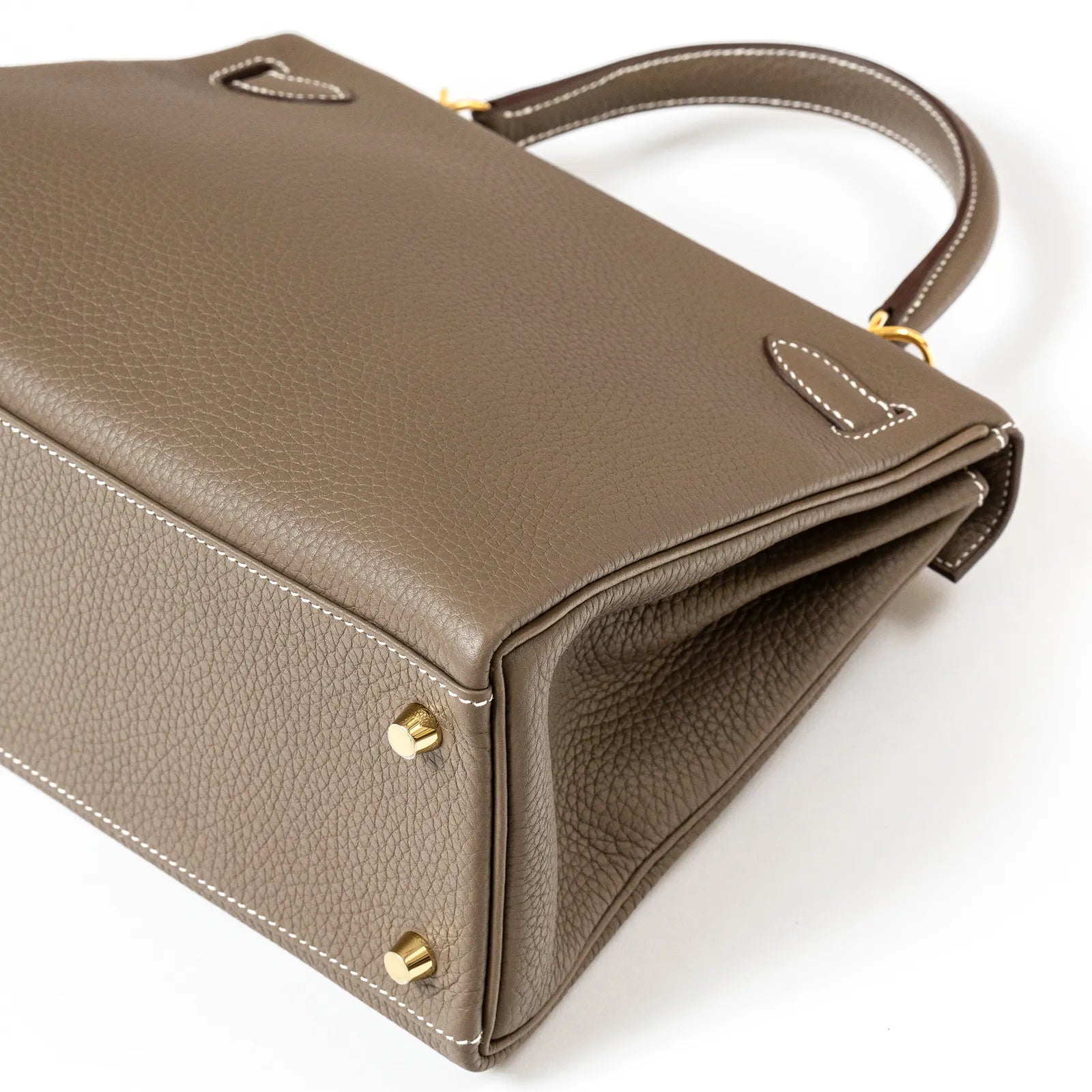 Hermès Kelly Retourne 28 Etoupe Togo Gold Hardware