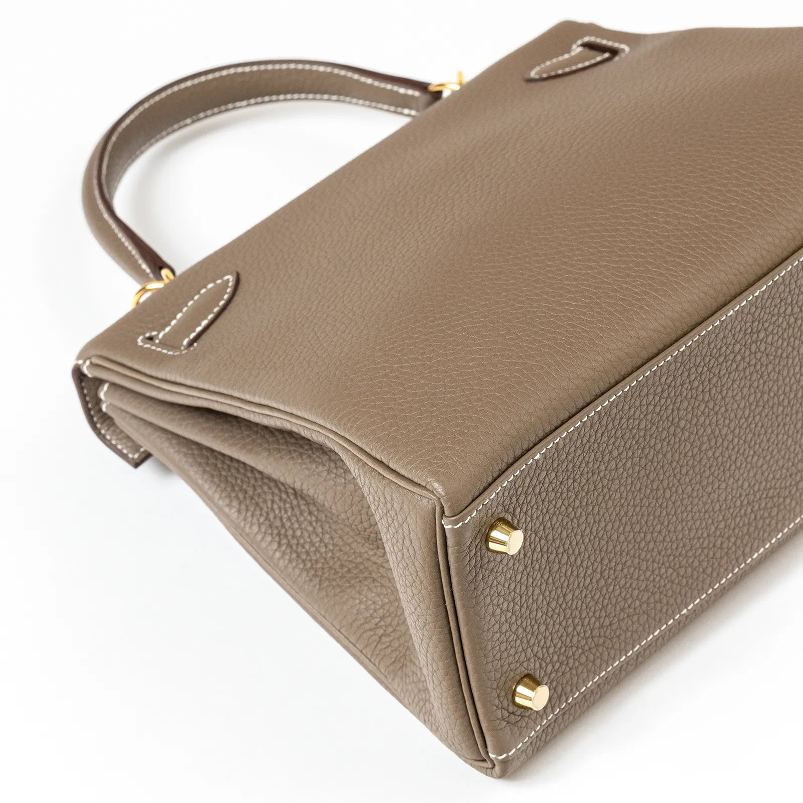 Hermès Kelly Retourne 28 Etoupe Togo Gold Hardware