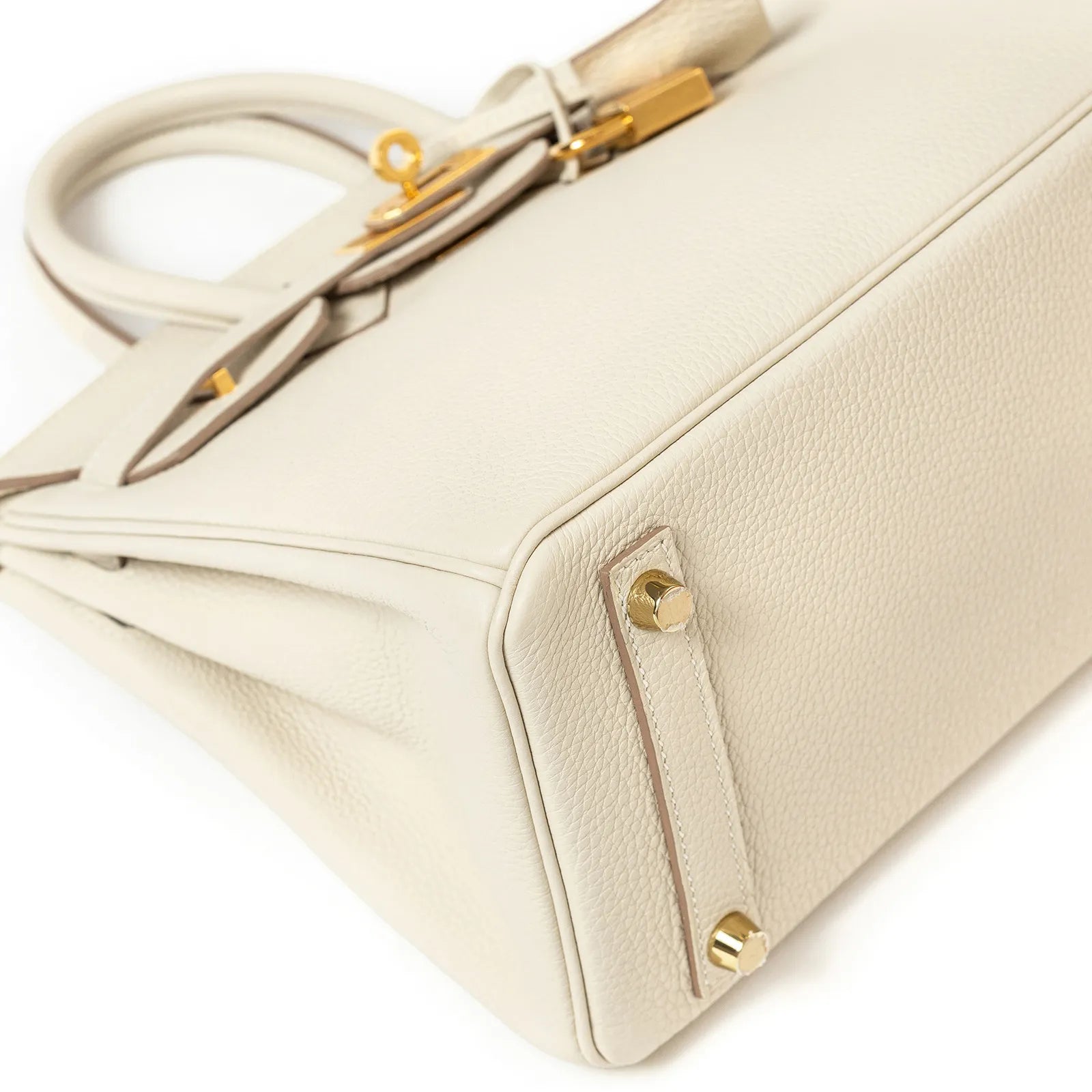 Hermès Birkin 25 Craie Togo Gold Hardware
