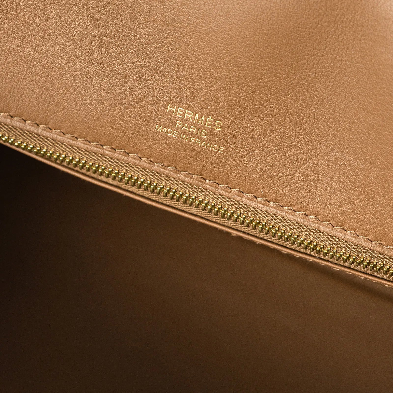 Hermès Birkin 25 Grizlly Chamois and Alezan Calf/Swift Permabrass Hardware