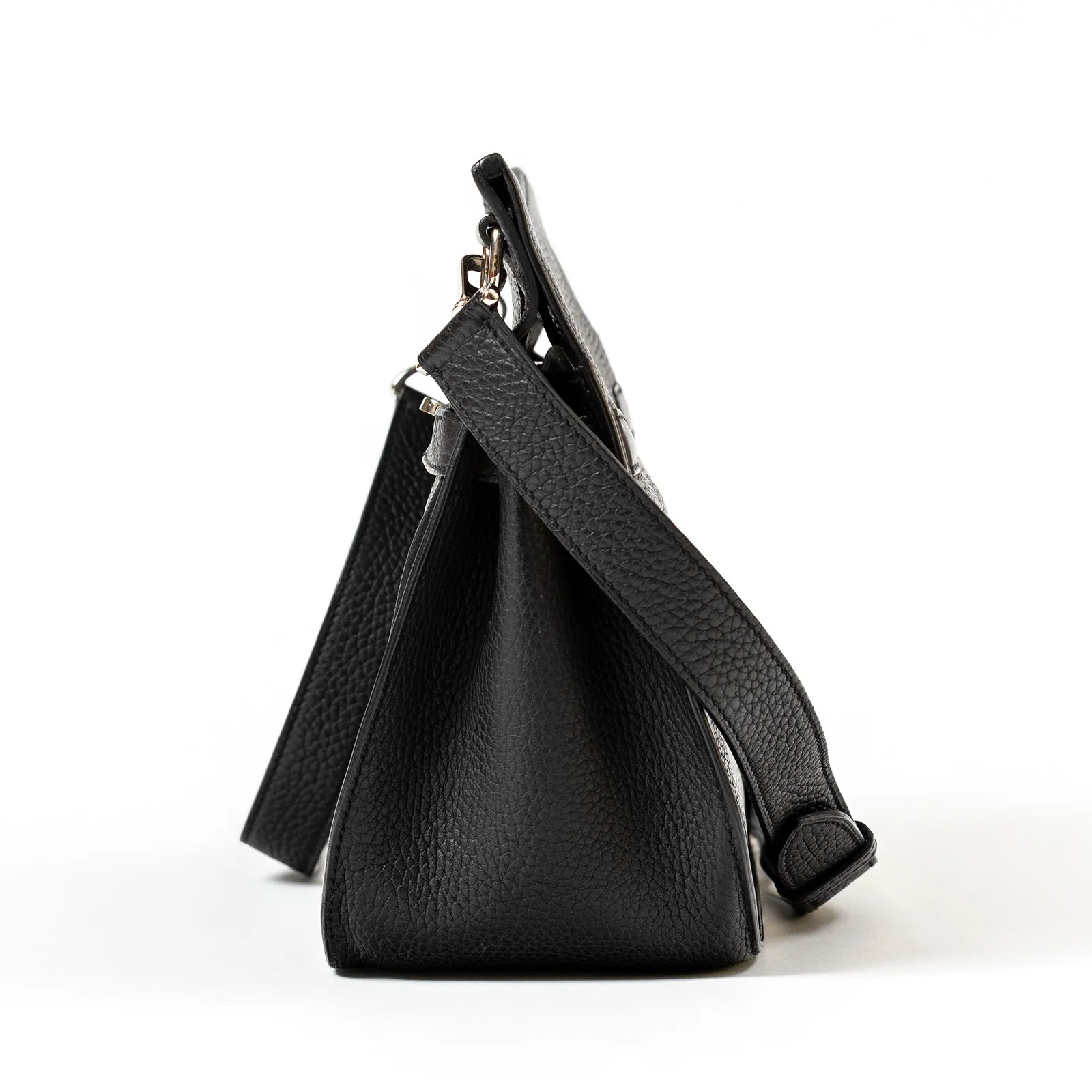Hermès Jypsiere 28 Black Clemence Palladium Hardware