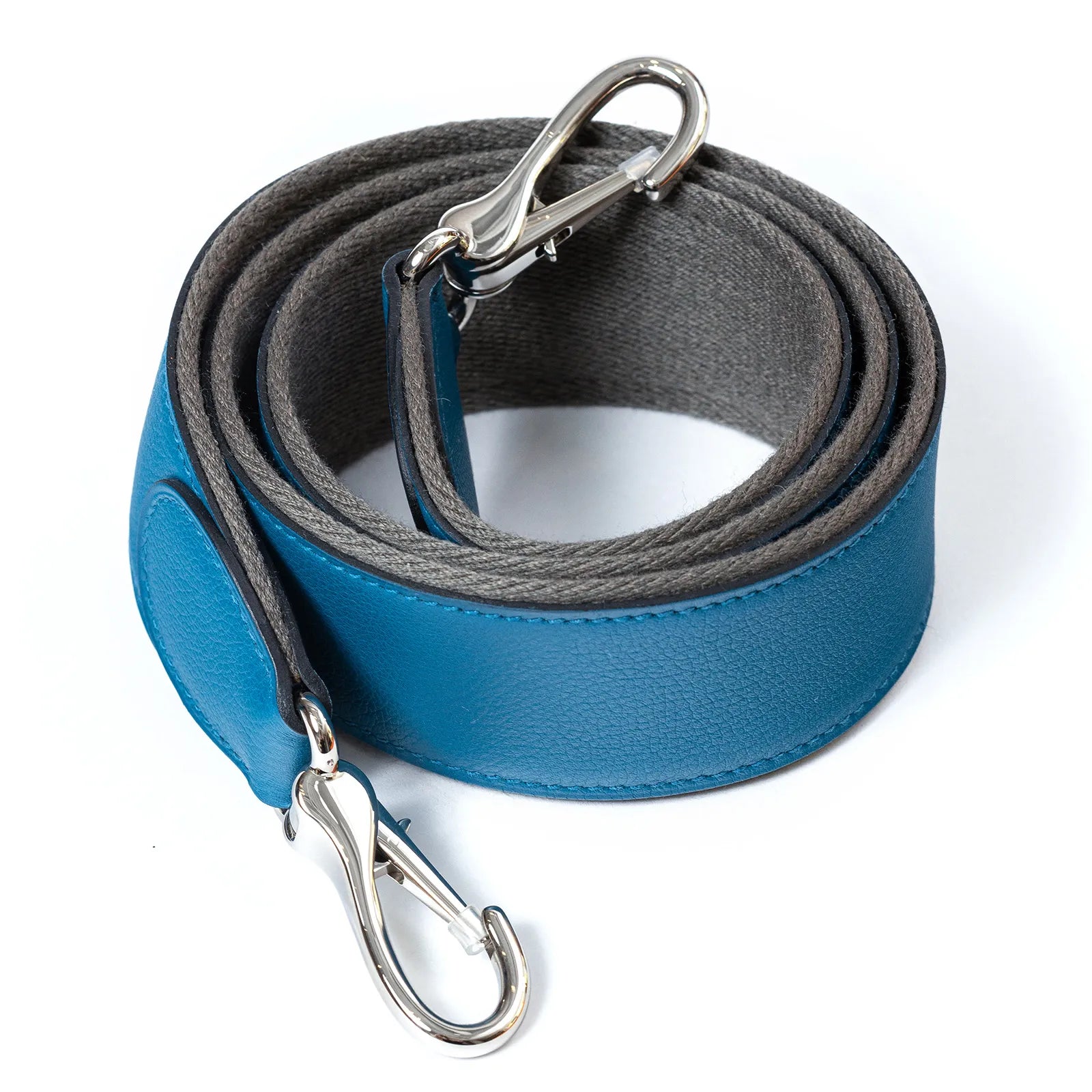 Hermès Berline 28 Blue Evercolor Palladium Hardware