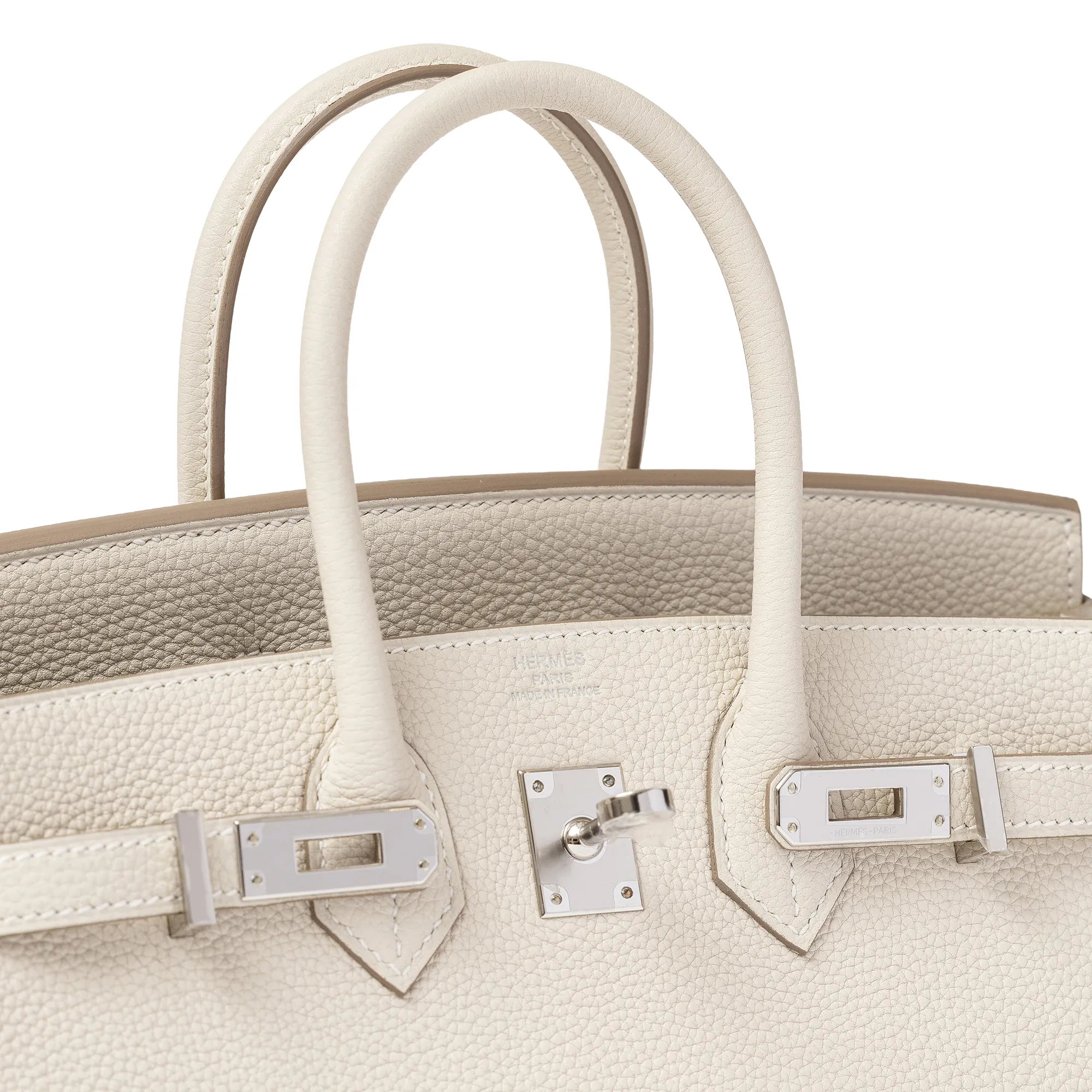 爱马仕 Birkin 25 Craie Togo Palladium Hardware