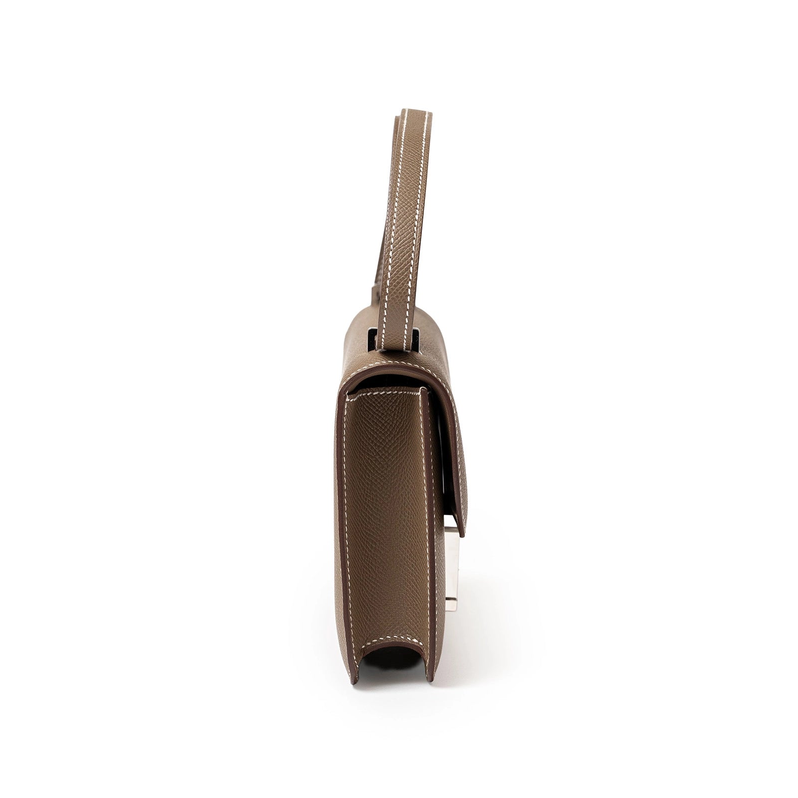 Hermès Constance Elan Etoupe Epsom Palladium Hardware - Side Left