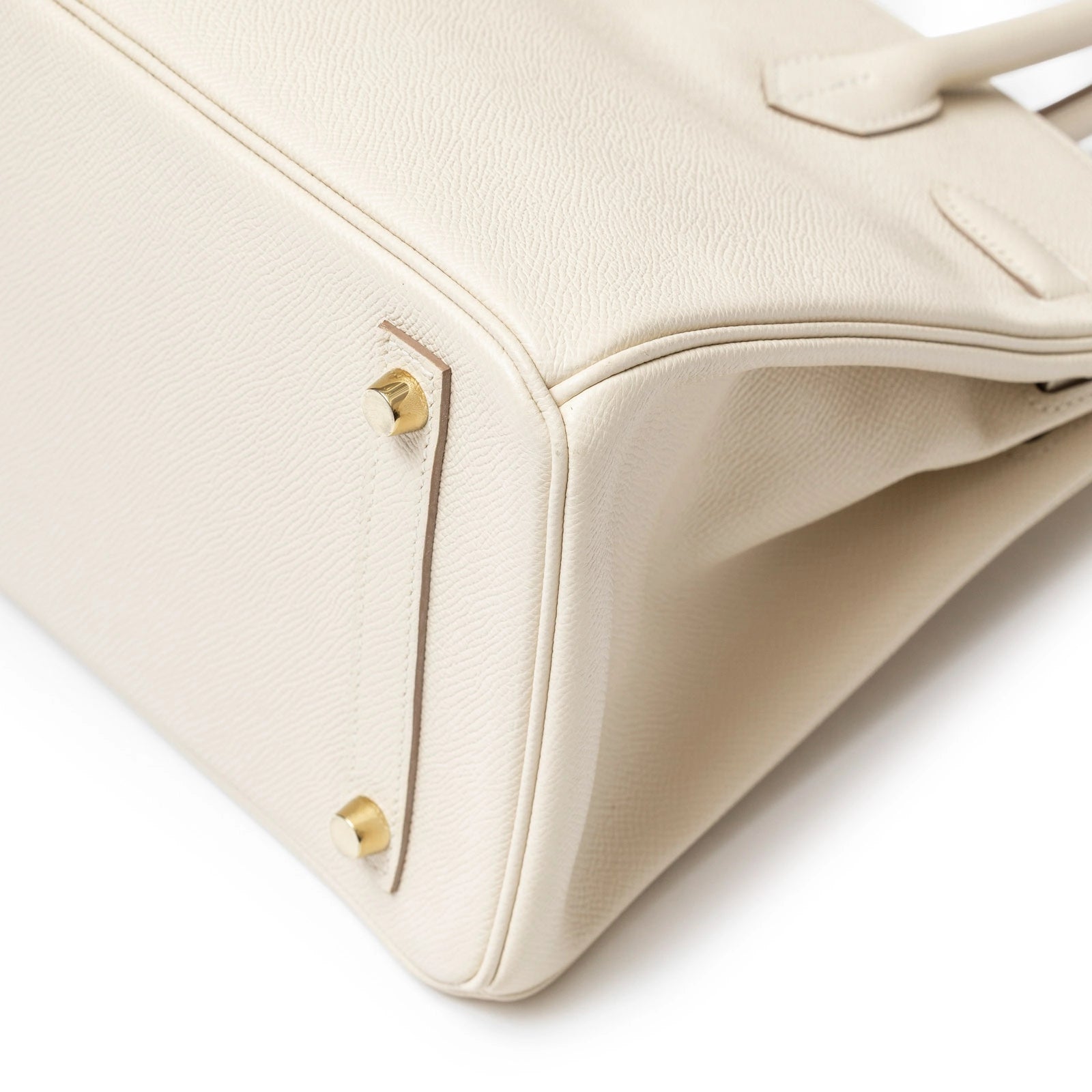 Hermès Birkin 30 Craie Epsom Gold Hardware - Back Corner Right