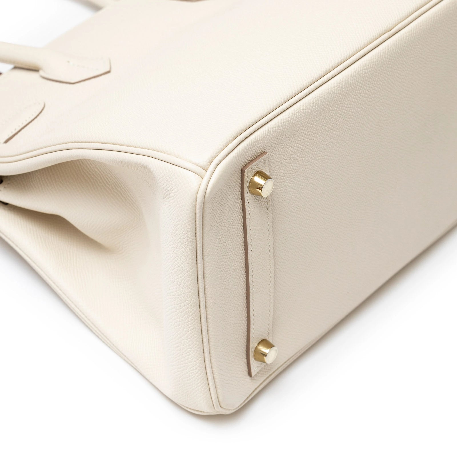 Hermès Birkin 30 Craie Epsom Gold Hardware - Back Corner Left