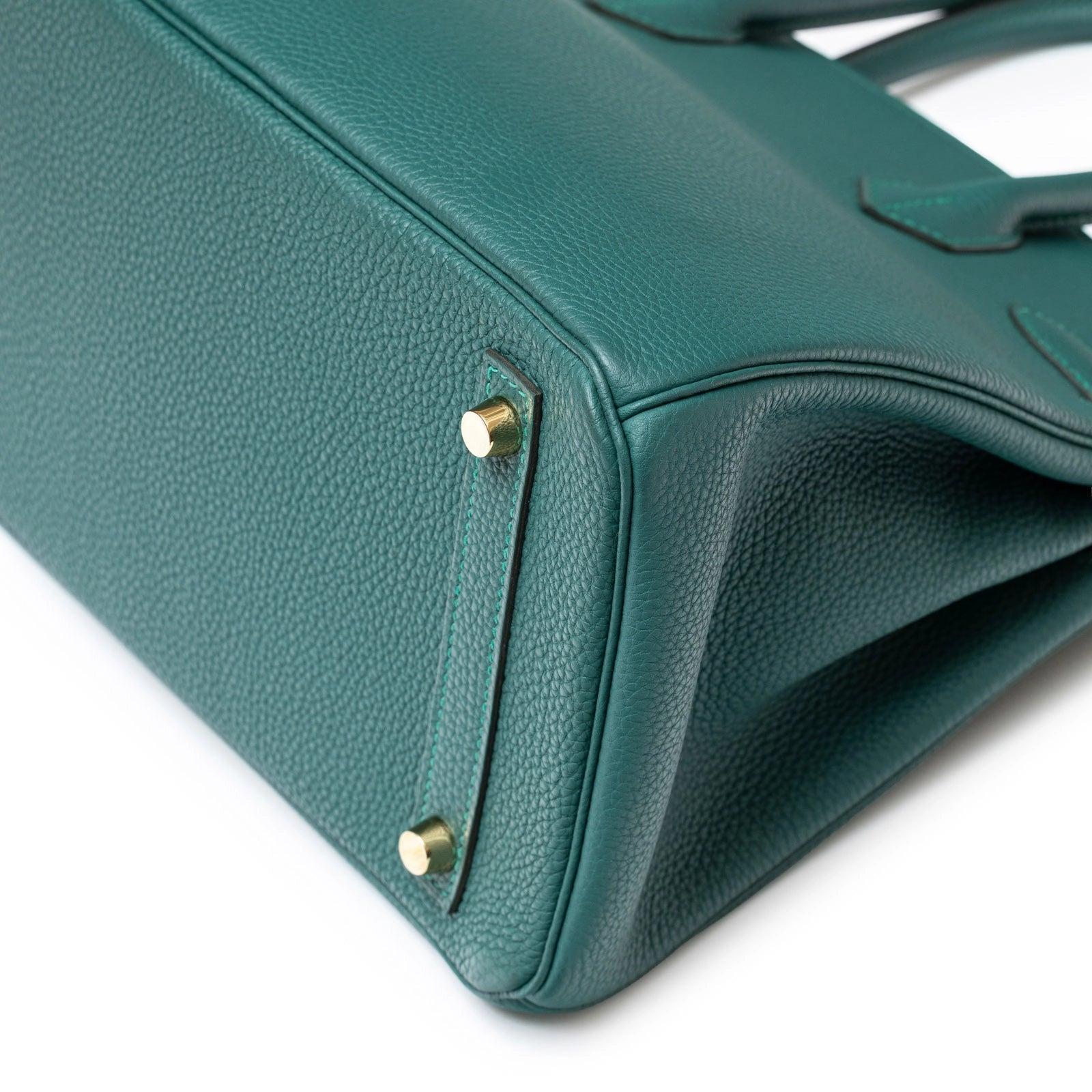 Hermès Birkin 30 Malachite Togo Gold Hardware - Back Corner Right