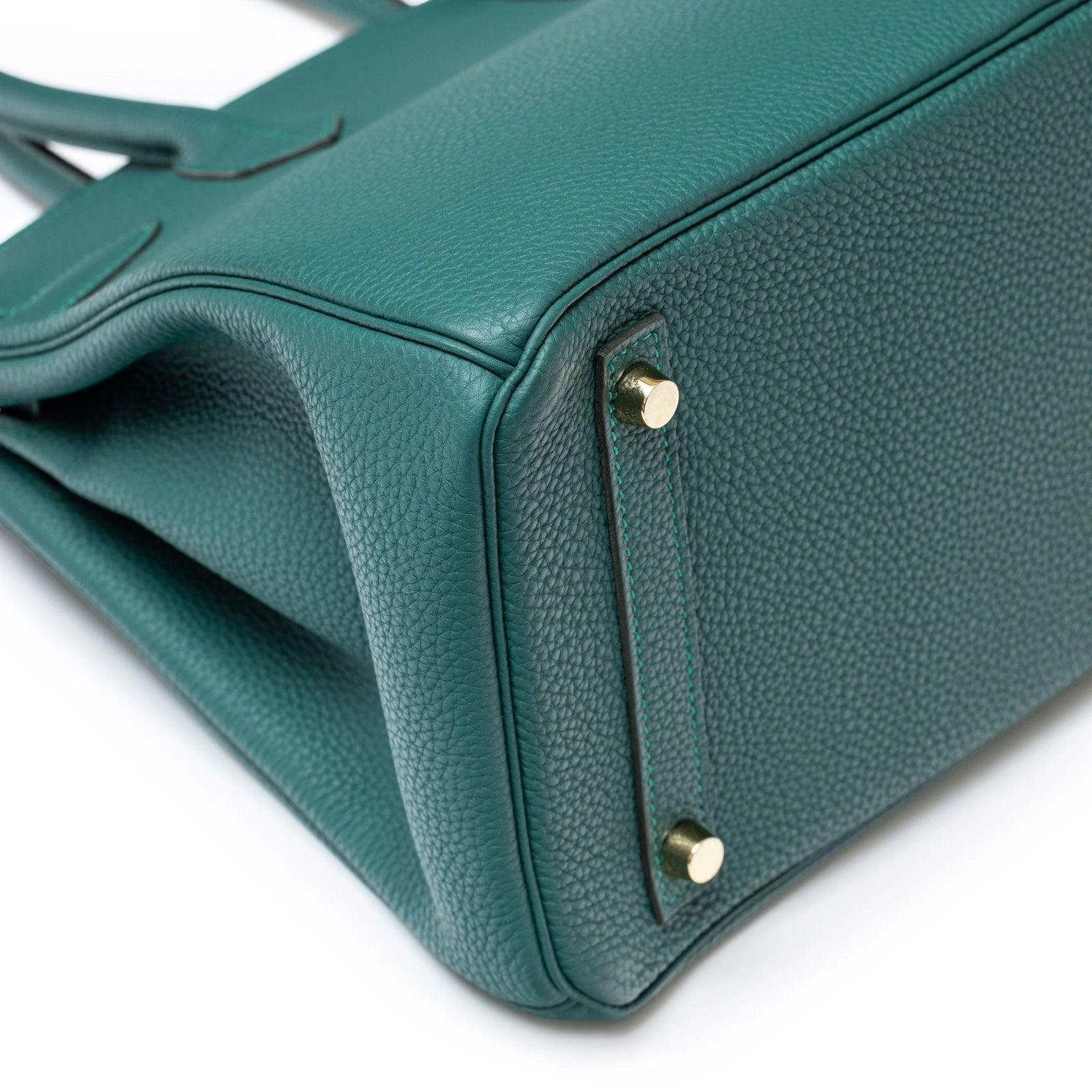 Hermès Birkin 30 Malachite Togo Gold Hardware - Back Corner Left