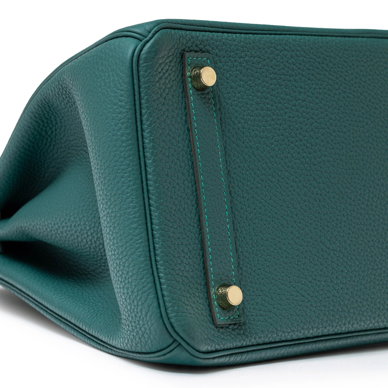 Hermès Birkin 30 Malachite Togo Gold Hardware - Bottom Left