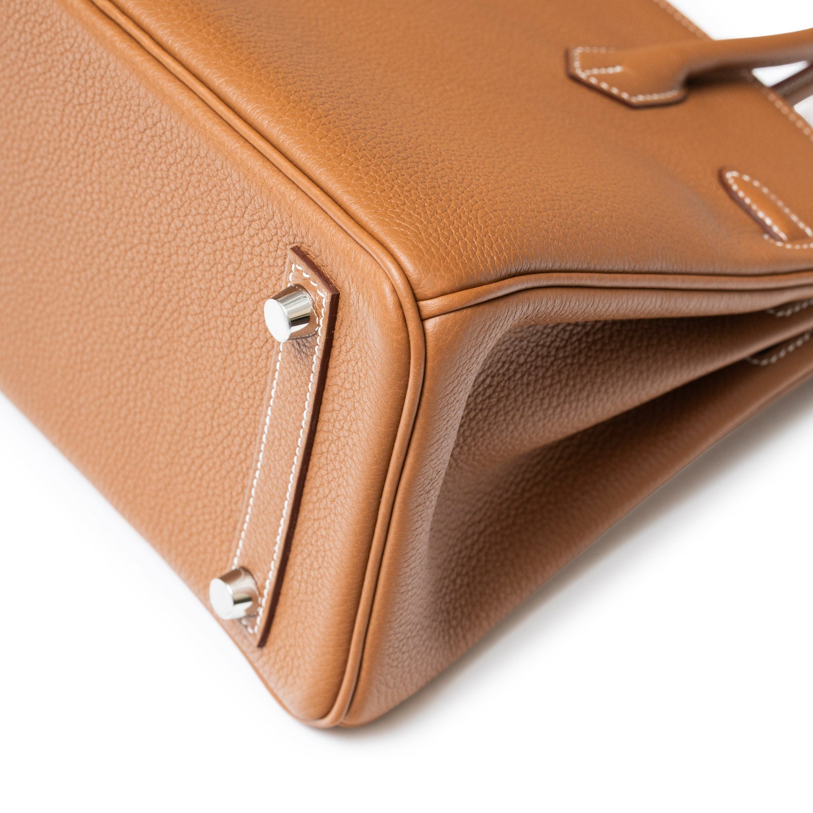 Hermès Birkin 25 Gold Togo Palladium Hardware - Back Corn Right