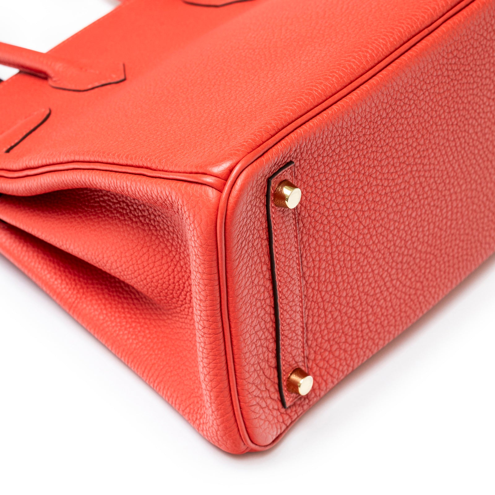 Hermès Birkin 30 Rouge Pivoine Clemence Gold Hardware