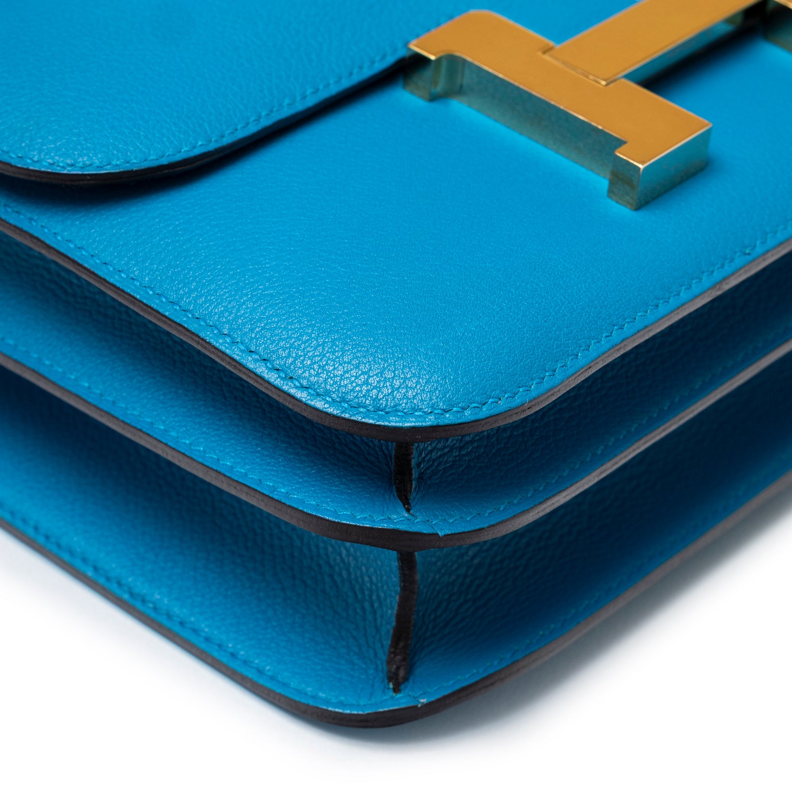 Hermès Constance 24 Blue Zanzibar Evercolor Gold Hardware | Rome