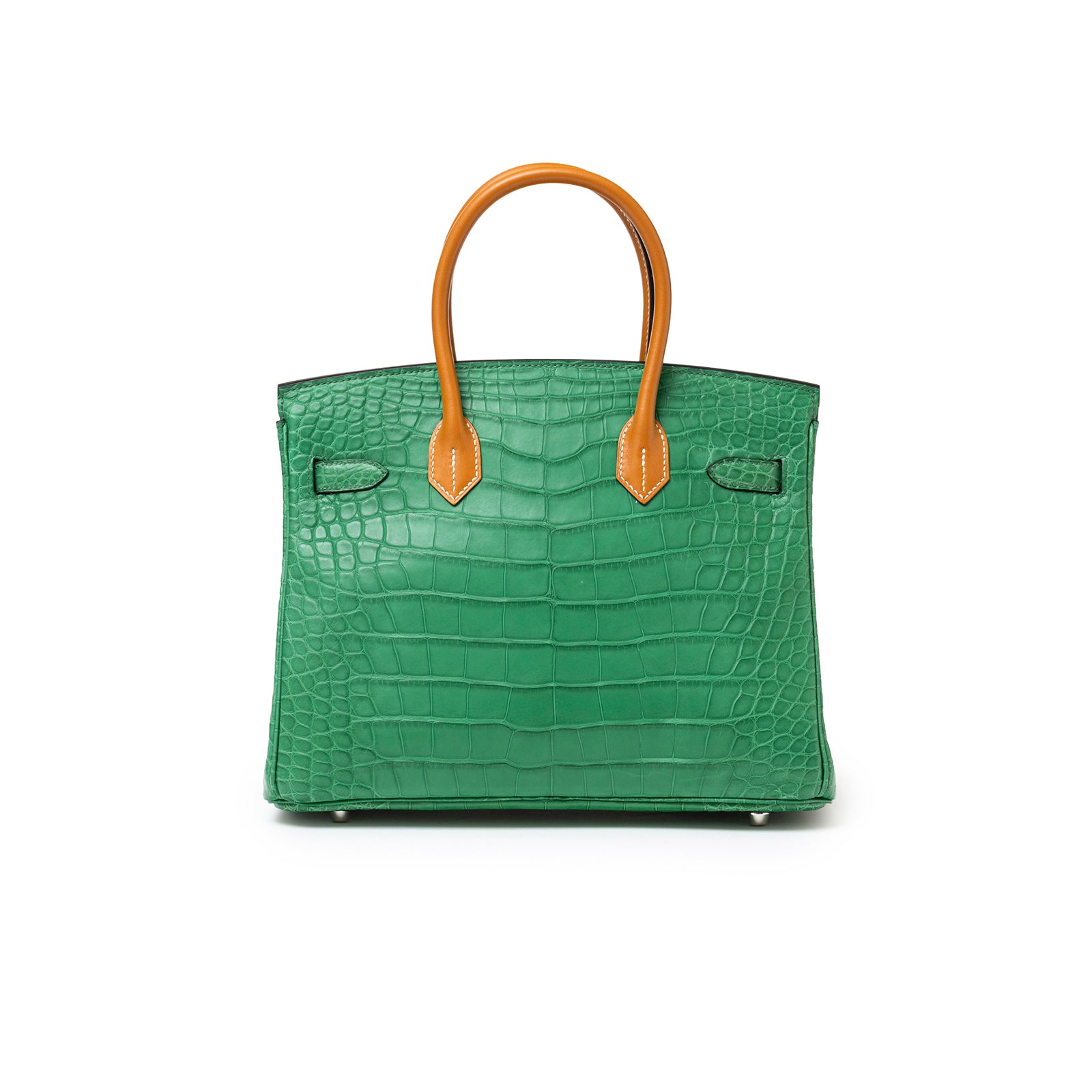 Back view of Hermès Kelly 25 Sellier Etoupe Epsom Gold Hardware with structured top handle