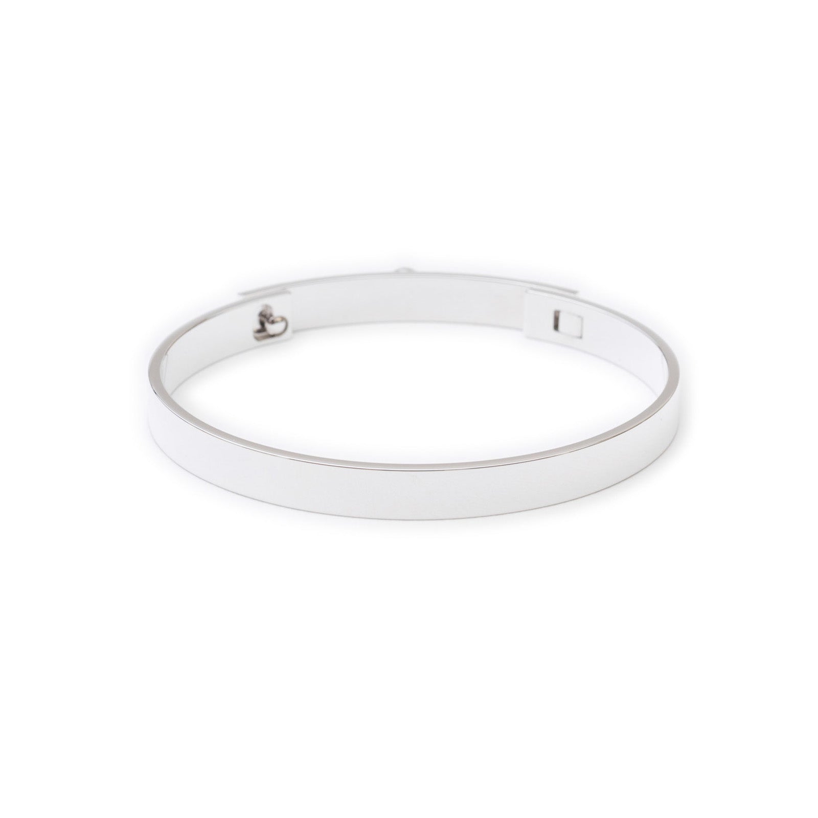 Hermès Collier De Chien Diamond Bracelet Small Model White Gold Au750