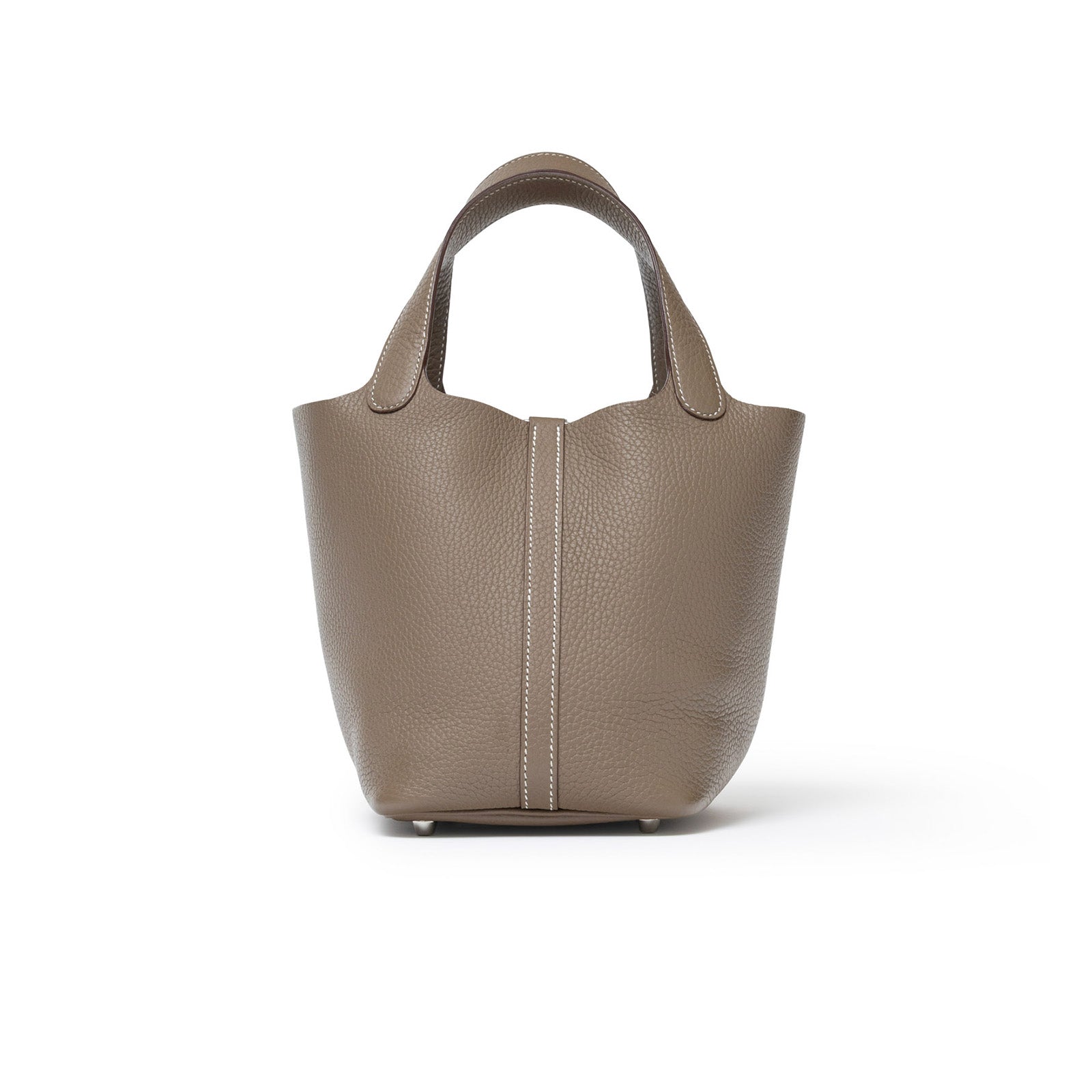 Hermès Picotin 18 Etoupe Clemence Palladium Hardware - Back