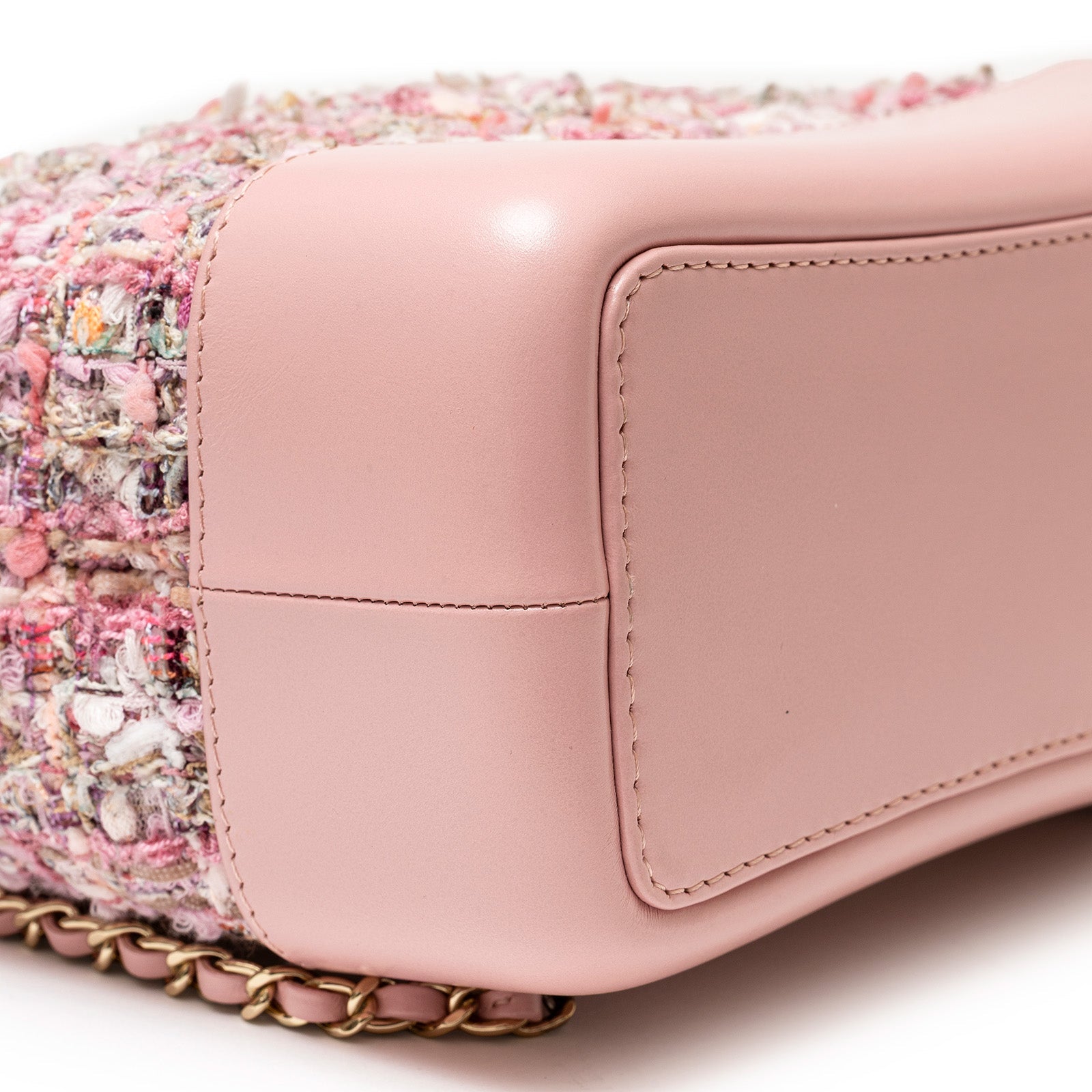 Chanel 19S Backpack in Pink Tweed with Mixed Palladium & Gold