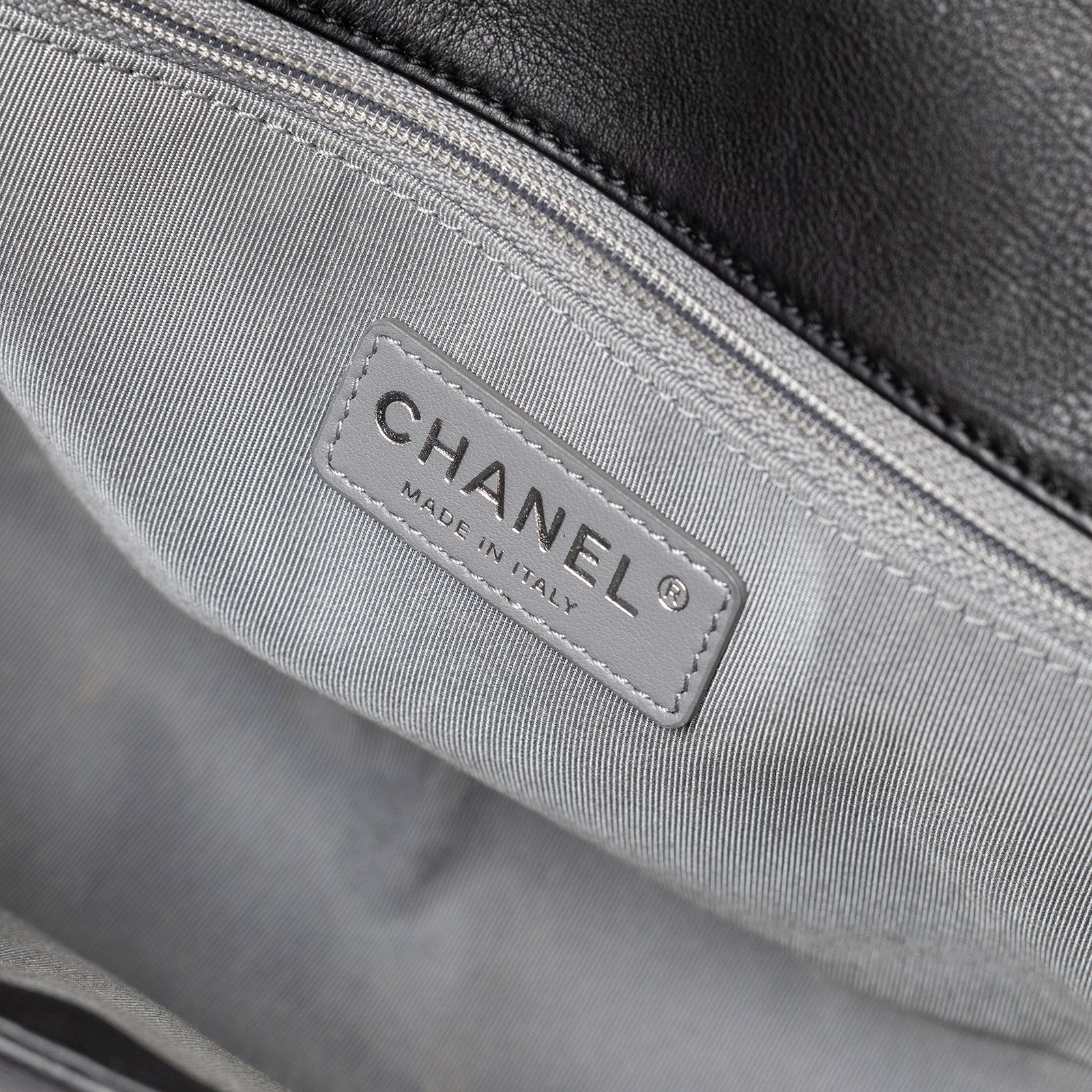 Chanel Leboy Double Stitch Flap Black Palladium Hardware