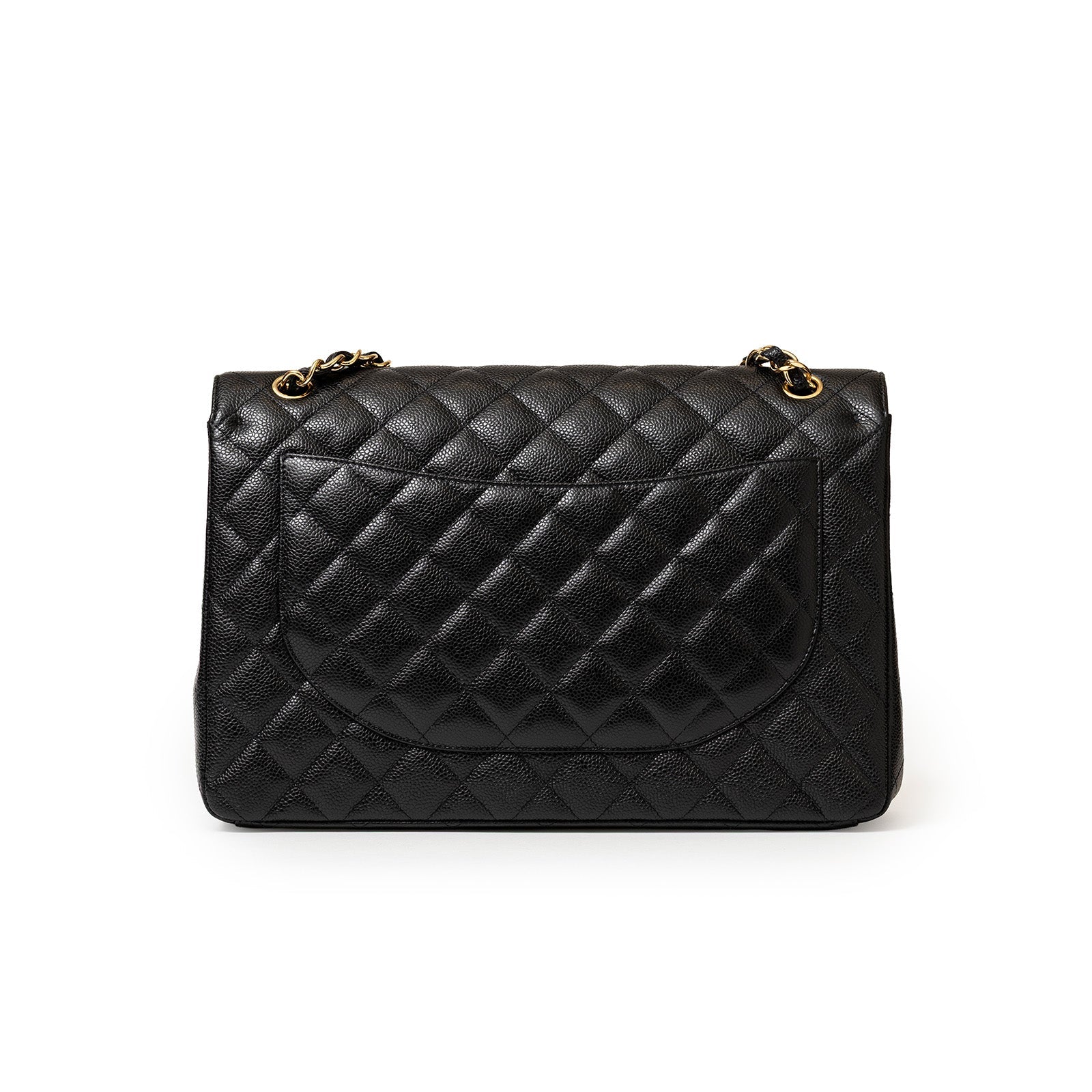 Chanel Maxi Classic Double Flap Bag Caviar Gold Hardware