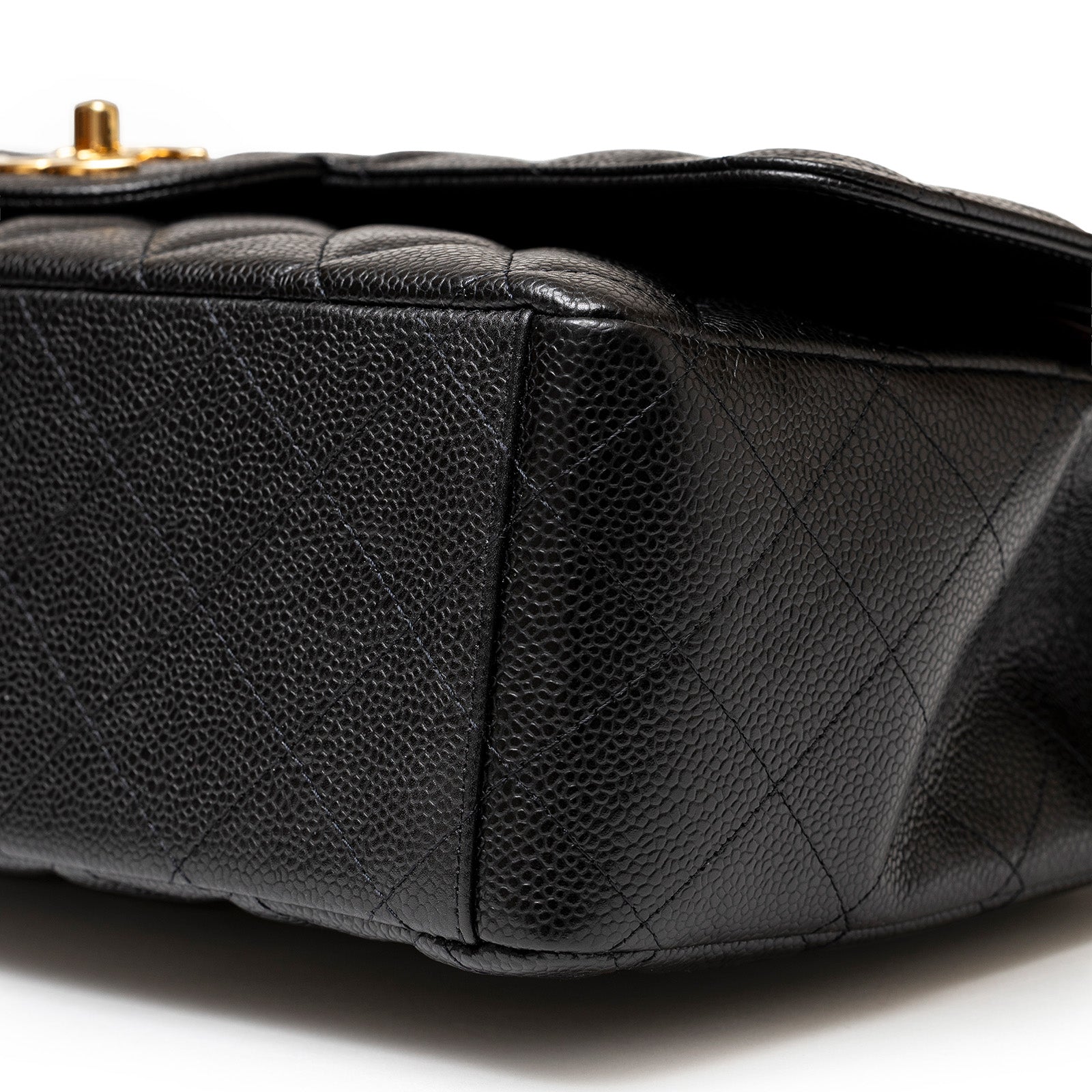 Chanel Maxi Classic Double Flap Bag Caviar Gold Hardware
