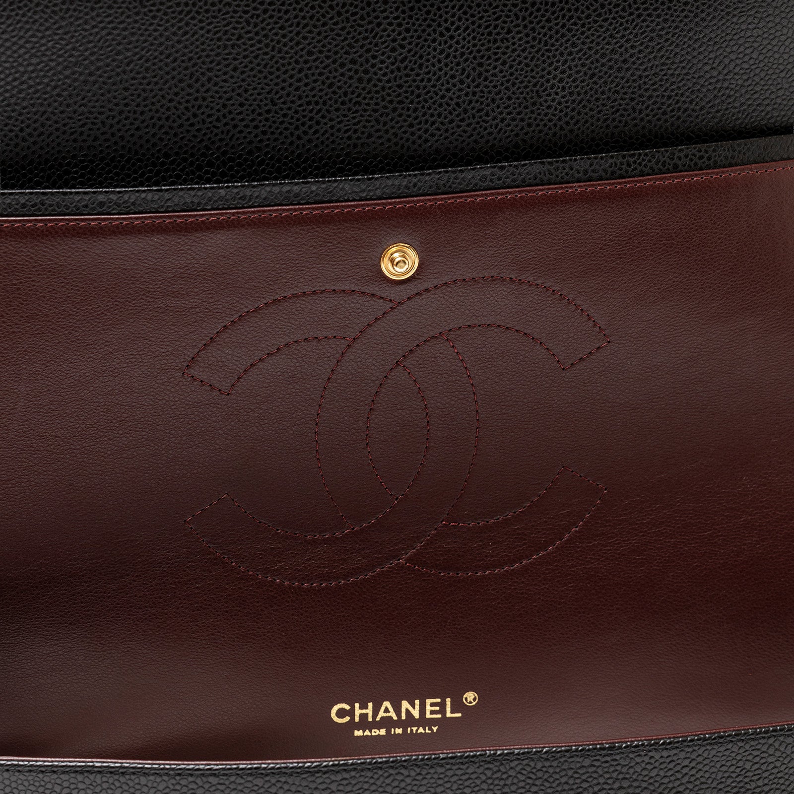 Chanel Maxi Classic Double Flap Bag Caviar Gold Hardware