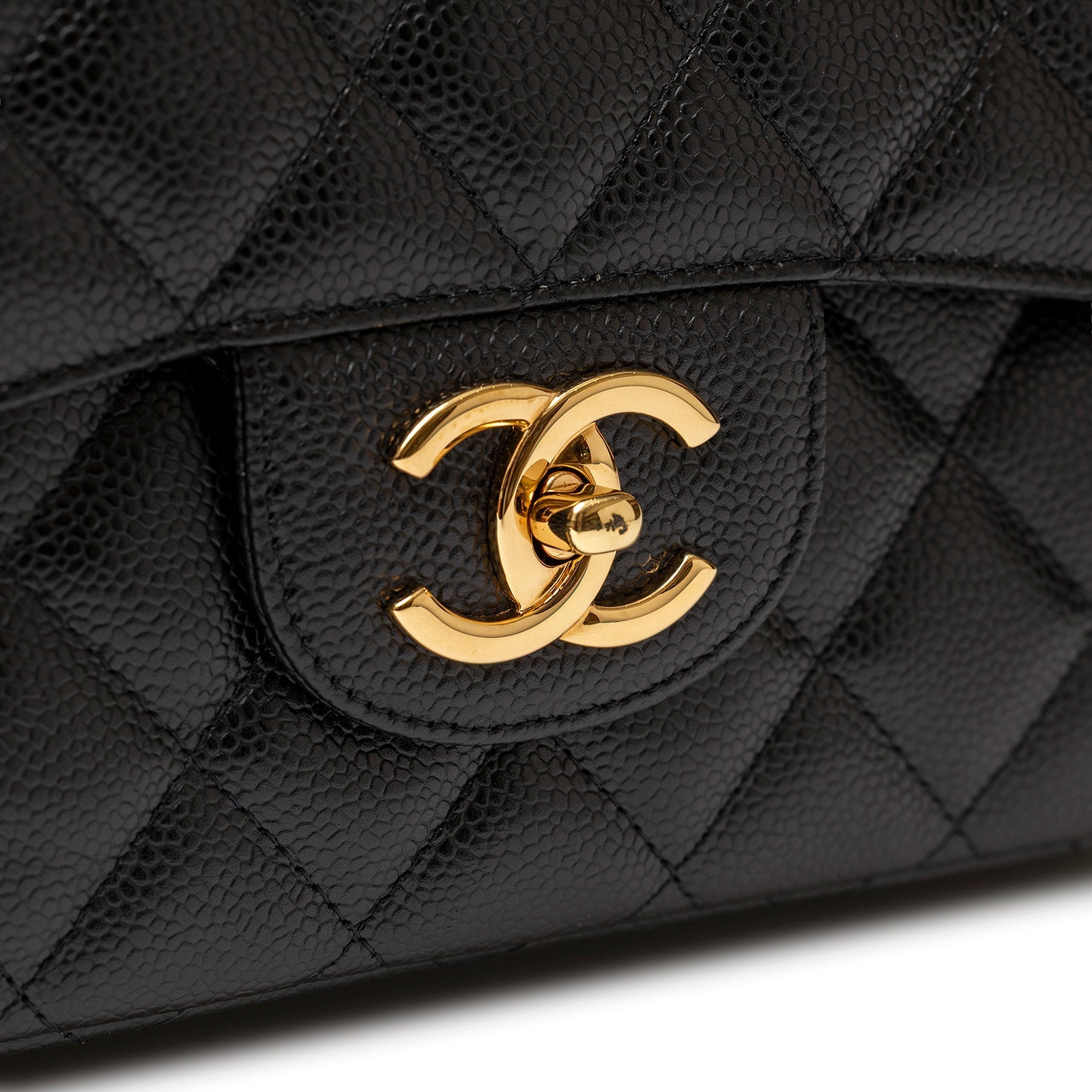 Chanel Maxi Classic Double Flap Bag Caviar Gold Hardware
