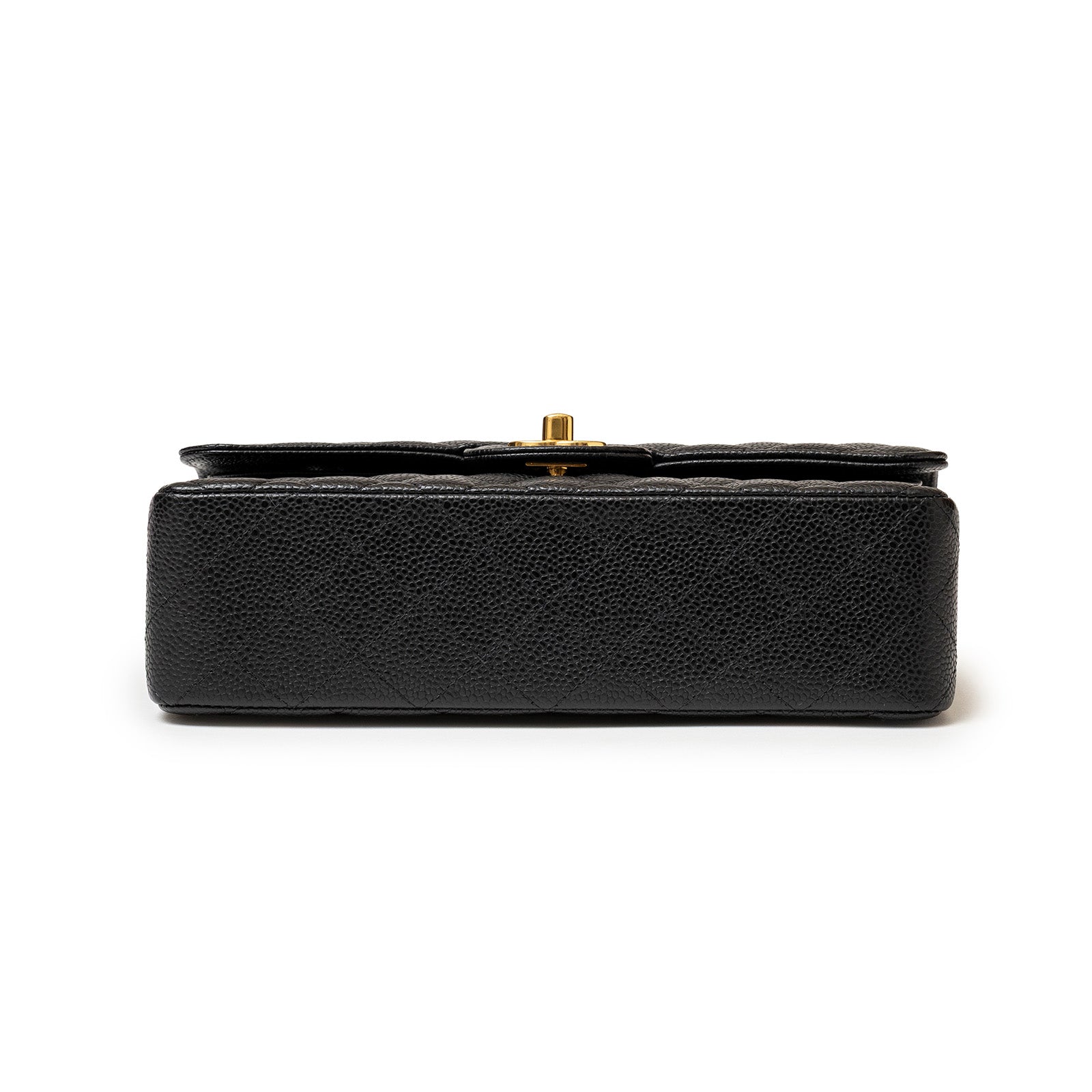 Chanel Small Classic Flap bag Black Caviar Gold Hardware
