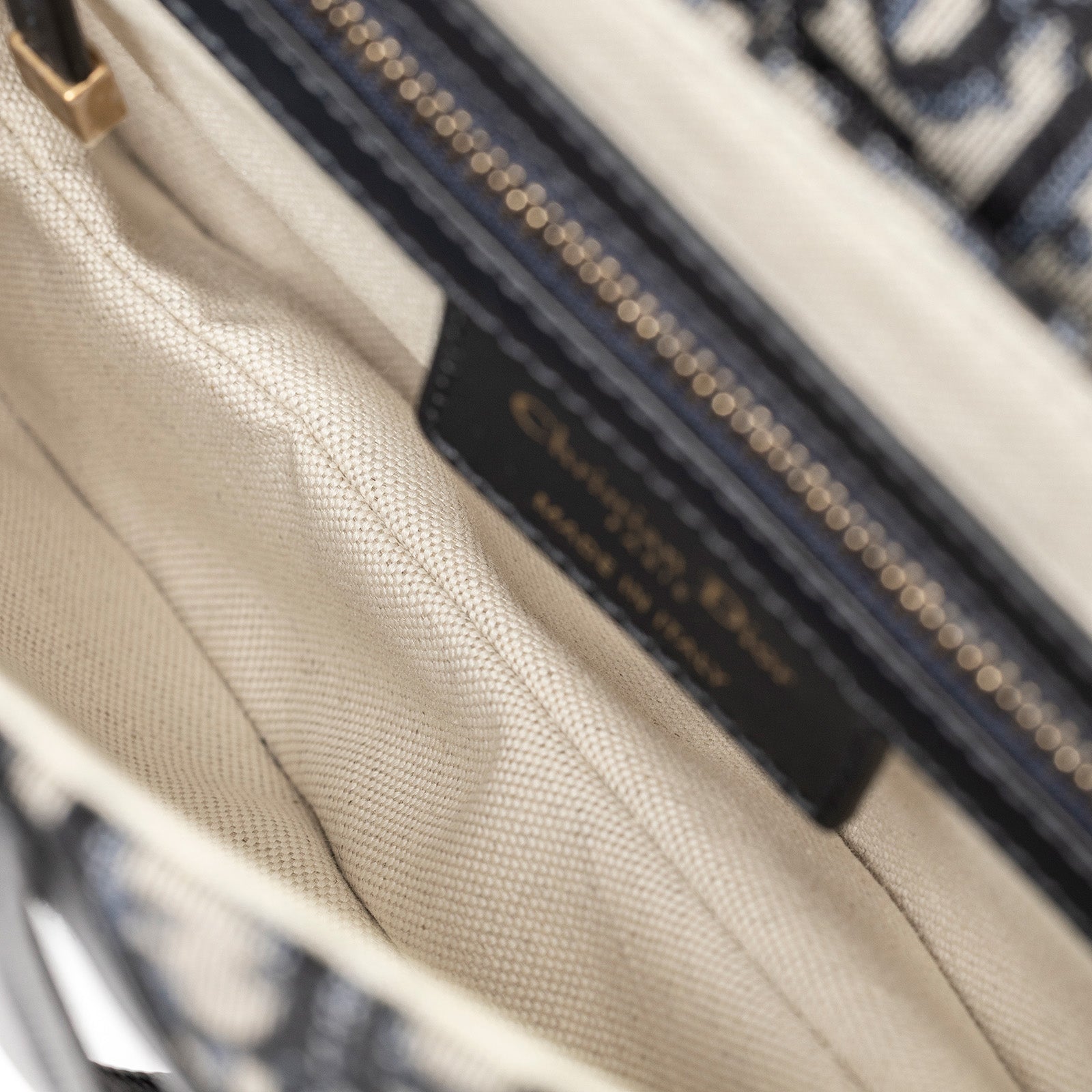 Christian Dior Saddle Bag Blue Dior Oblique Jacquard Gold Hardware