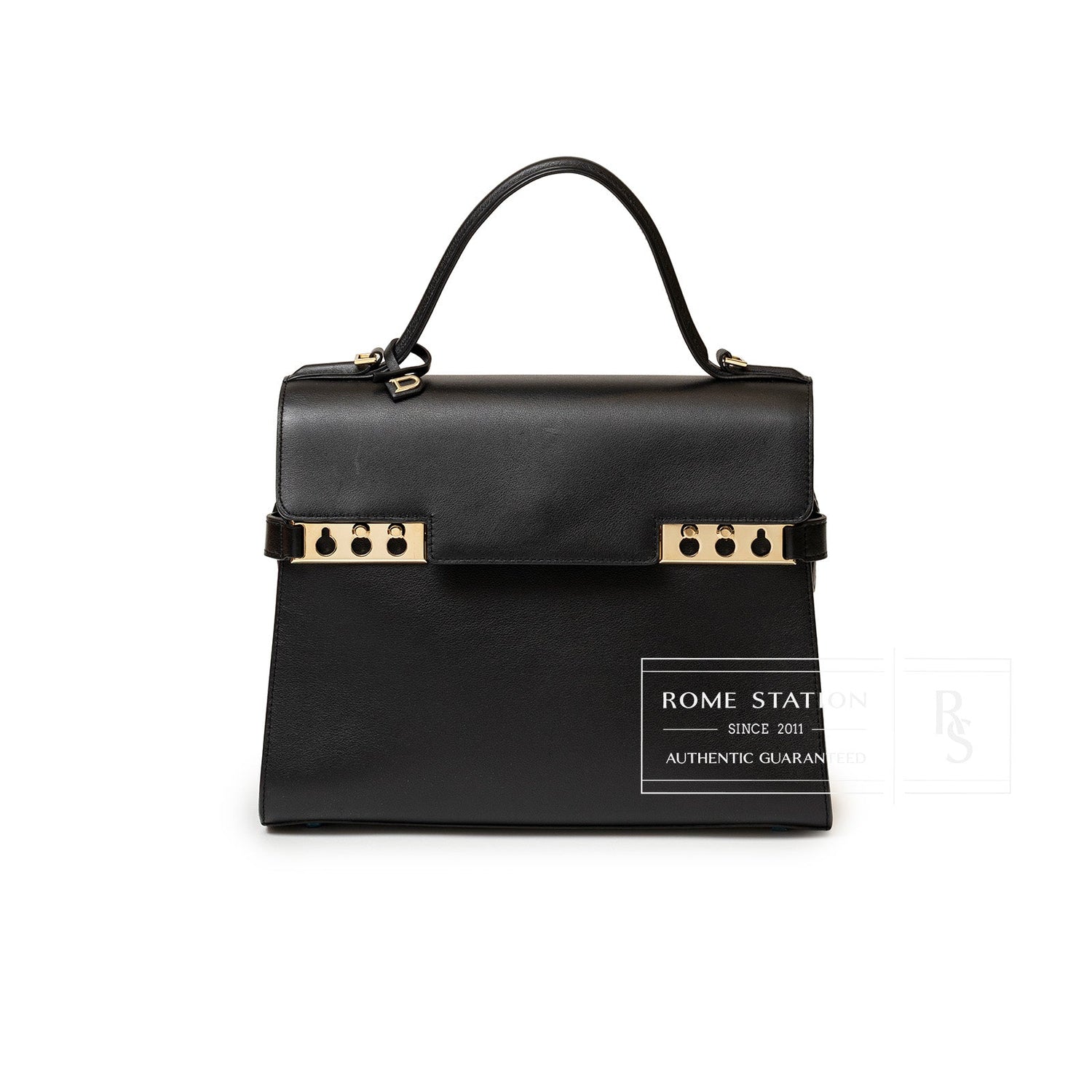 Delvaux Tempete MM Opera Calf Black Permabrass Hardware