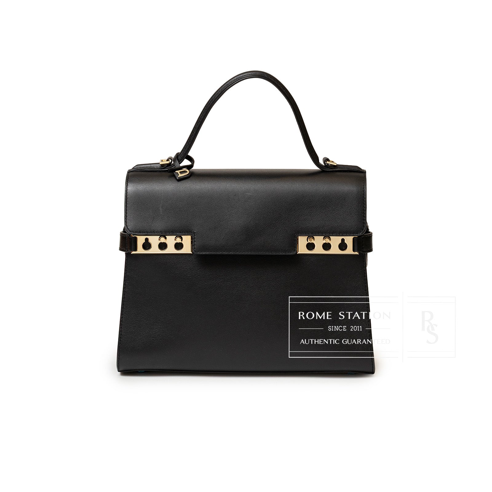 Delvaux Tempete MM Opera Calf Black Permabrass Hardware