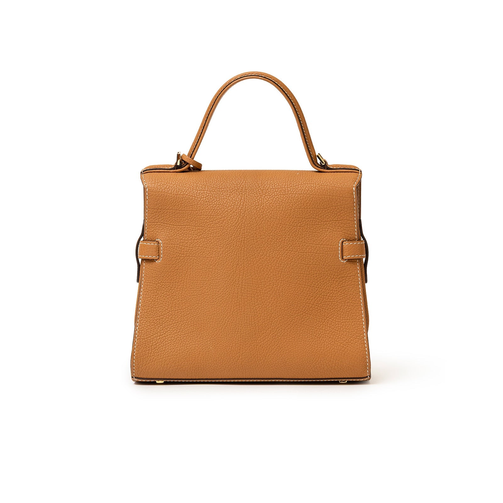 Delvaux Tempête PM in Crispy Calf Vegetal/Ivory with Gold Hardware