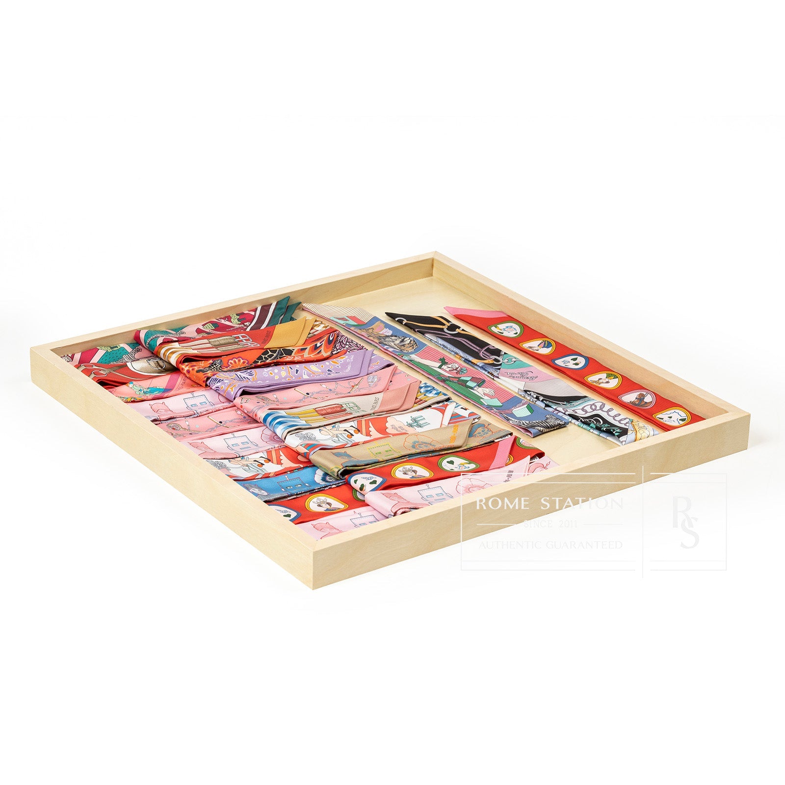 Hermes 2020’s Multicolor Silk Twilly Scarves A Set of 23