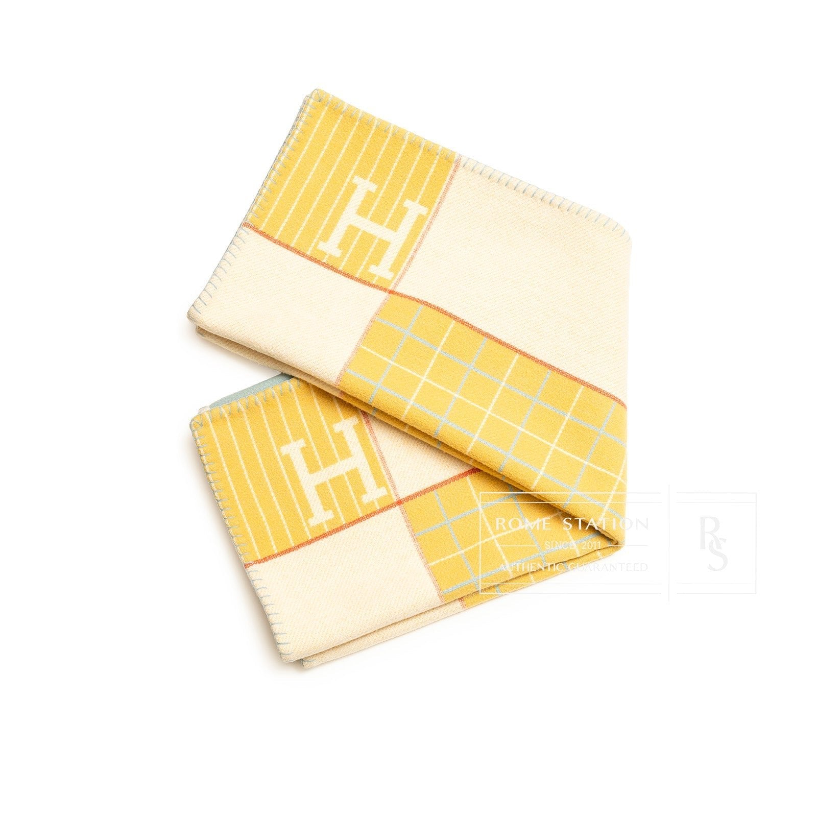 Hermès Avalon Baby Blanket Passe/Miel