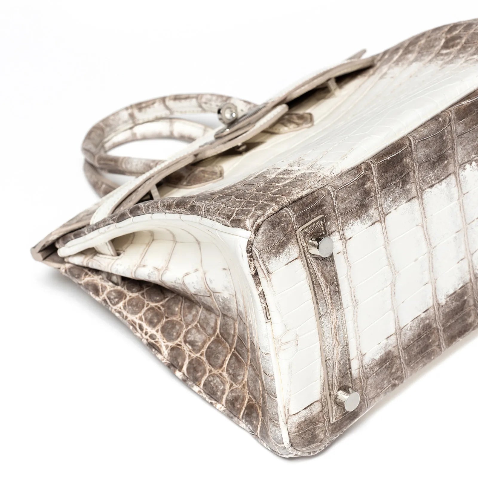 Hermès Birkin 25 Blanc Himalaya Matte Niloticus Crocodile Palladium Hardware